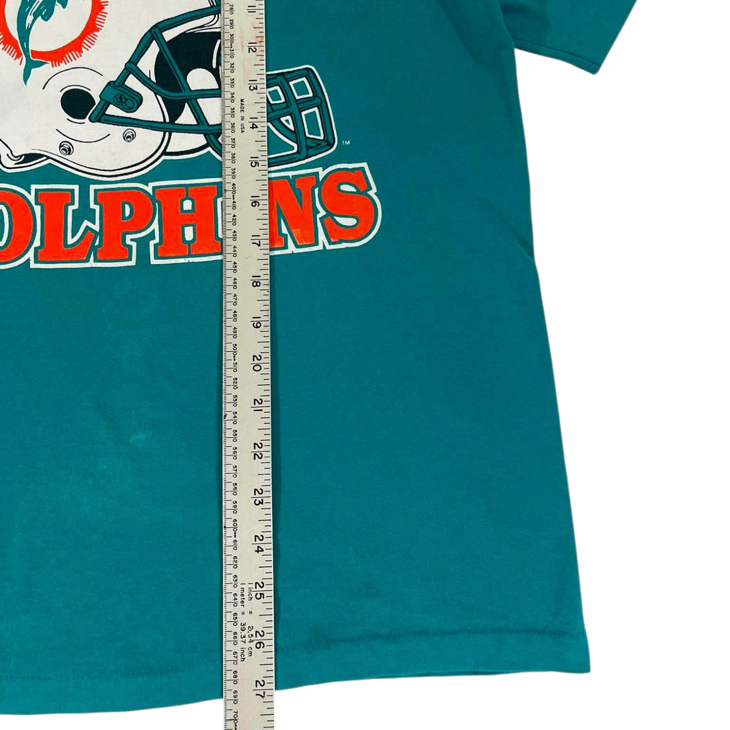 VINTAGE MIAMI DOLPHINS NFL GREEN T-SHIRT (L)