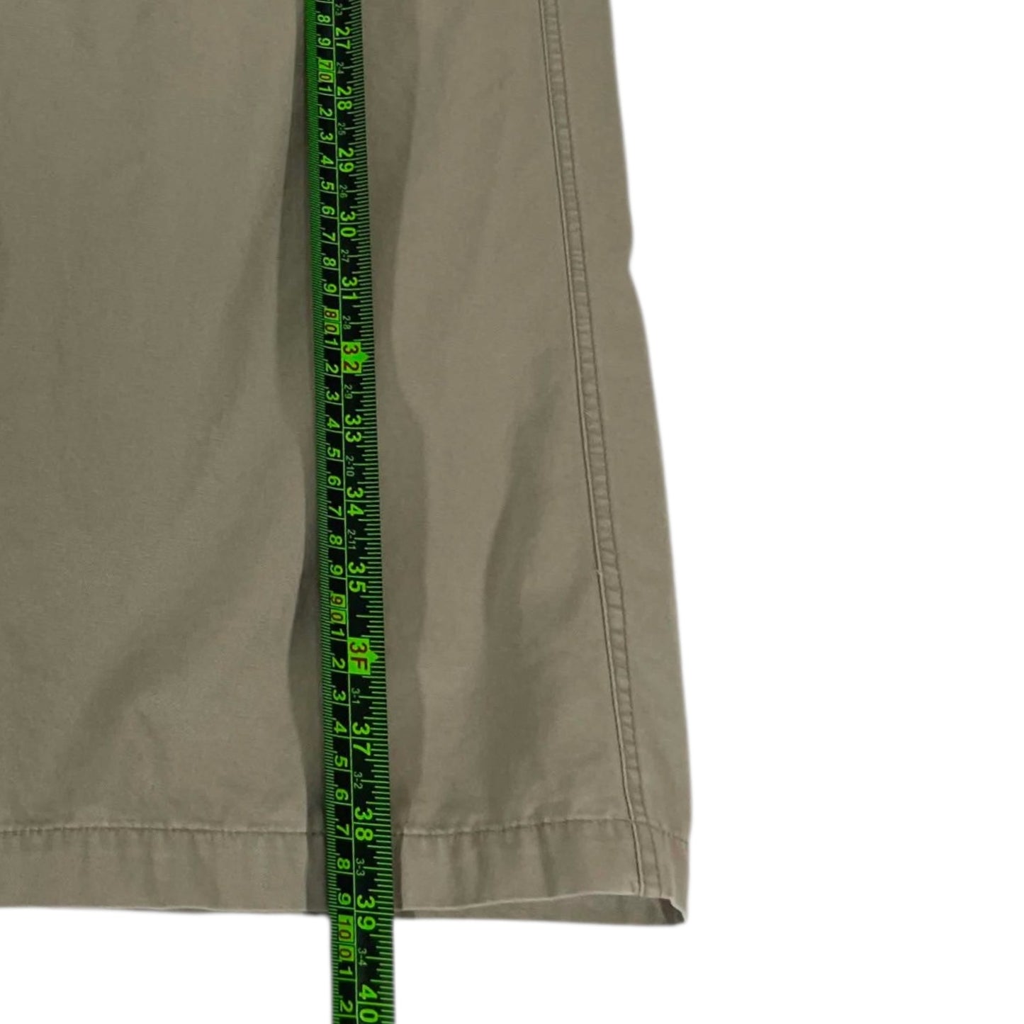 Y2K KHAKI BAGGY CARGO PANTS (32")