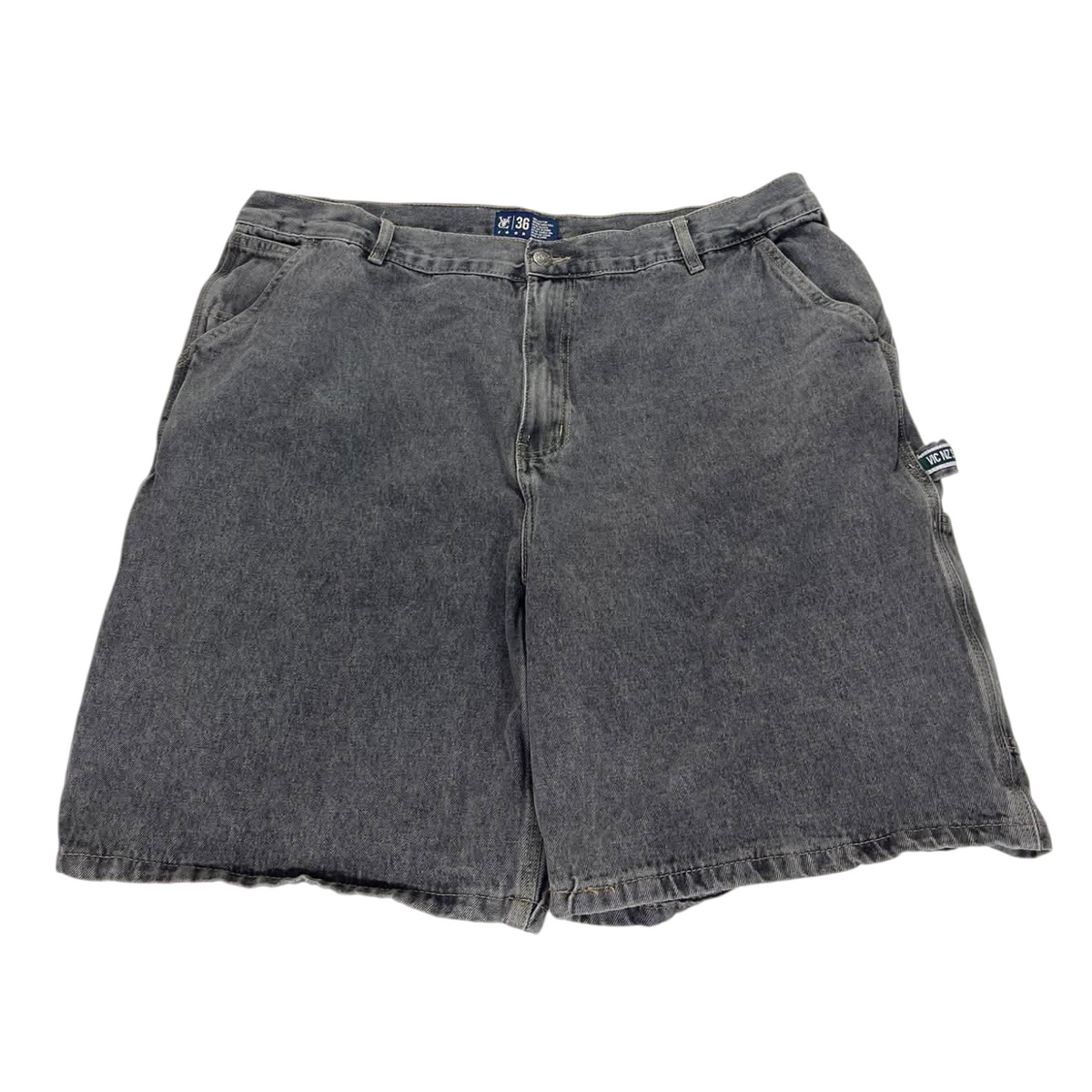 Y2K GRAY DENIM SHORTS (40)