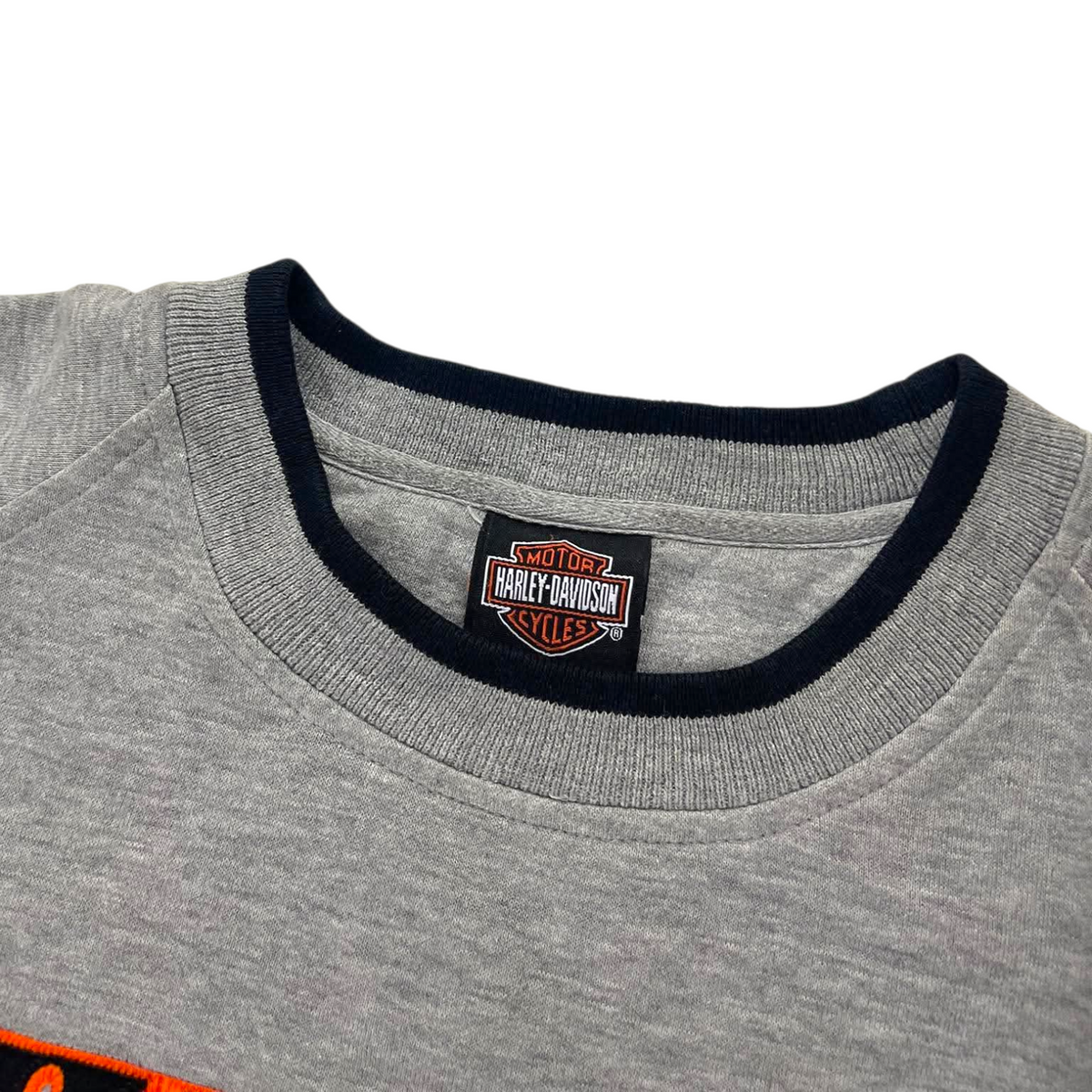 VINTAGE HARLEY DAVIDSON GRAY CREWNECK (L)