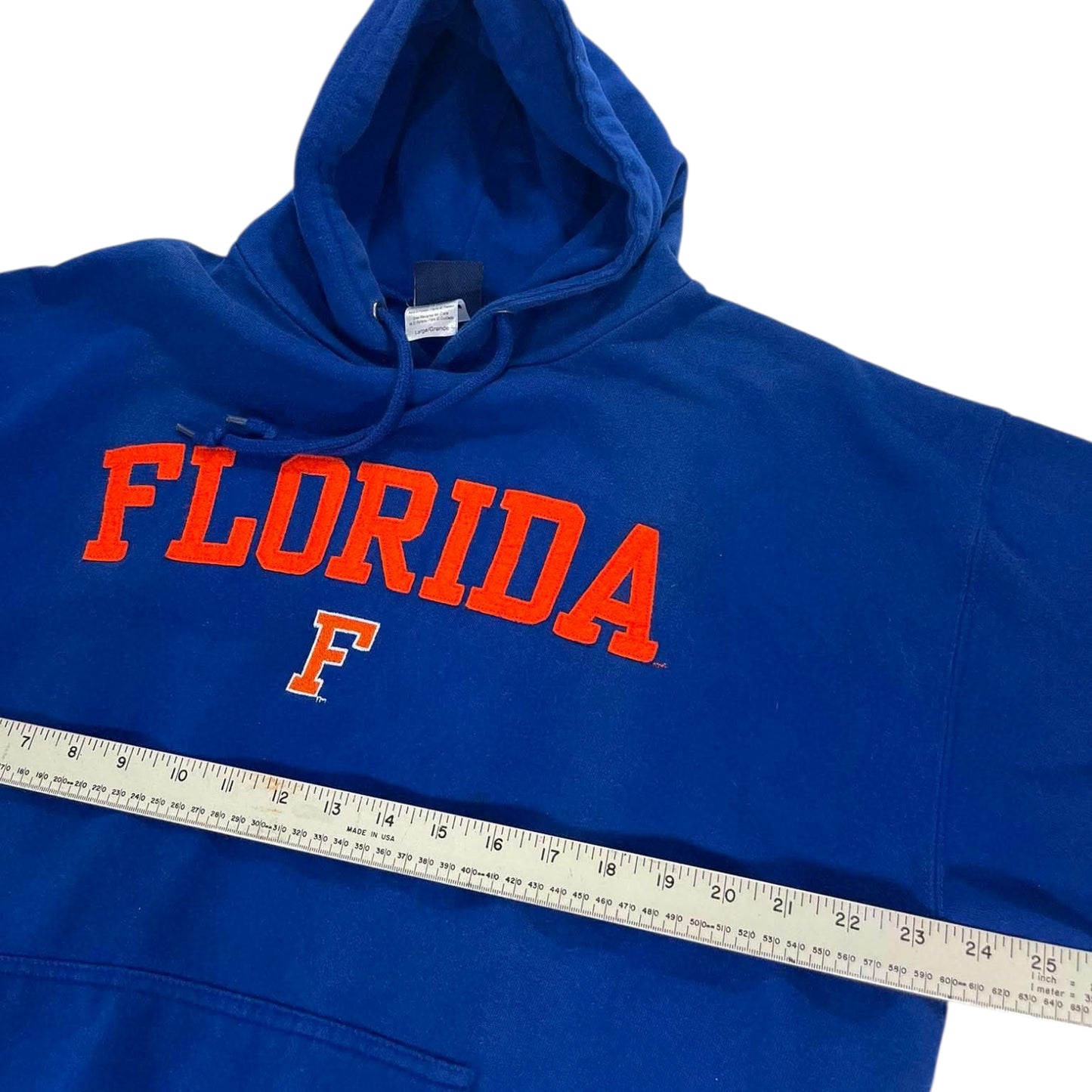 VINTAGE EMBROIDERED UNIVERSITY OF FLORIDA GATORS BLUE HOODIE (L)