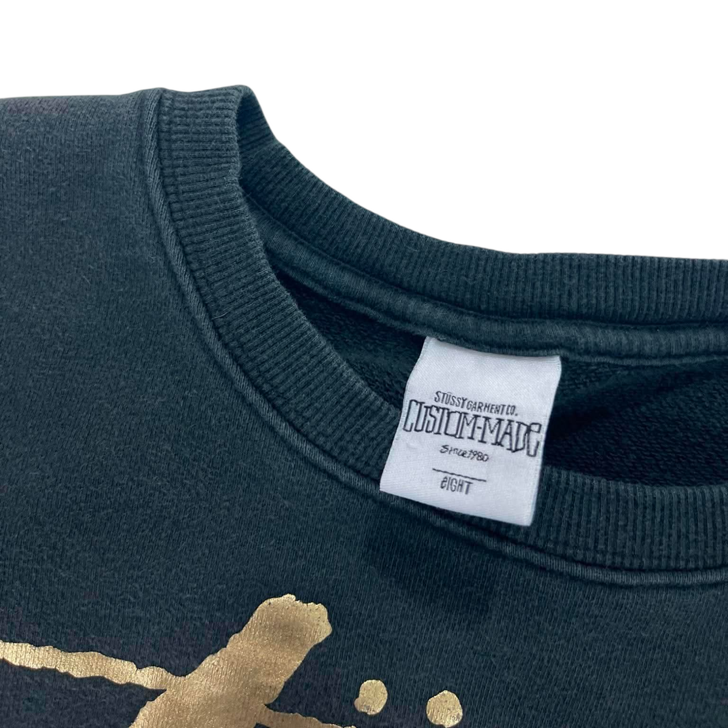 FADED STÜSSY GOLD LOGO CREWNECK (8)