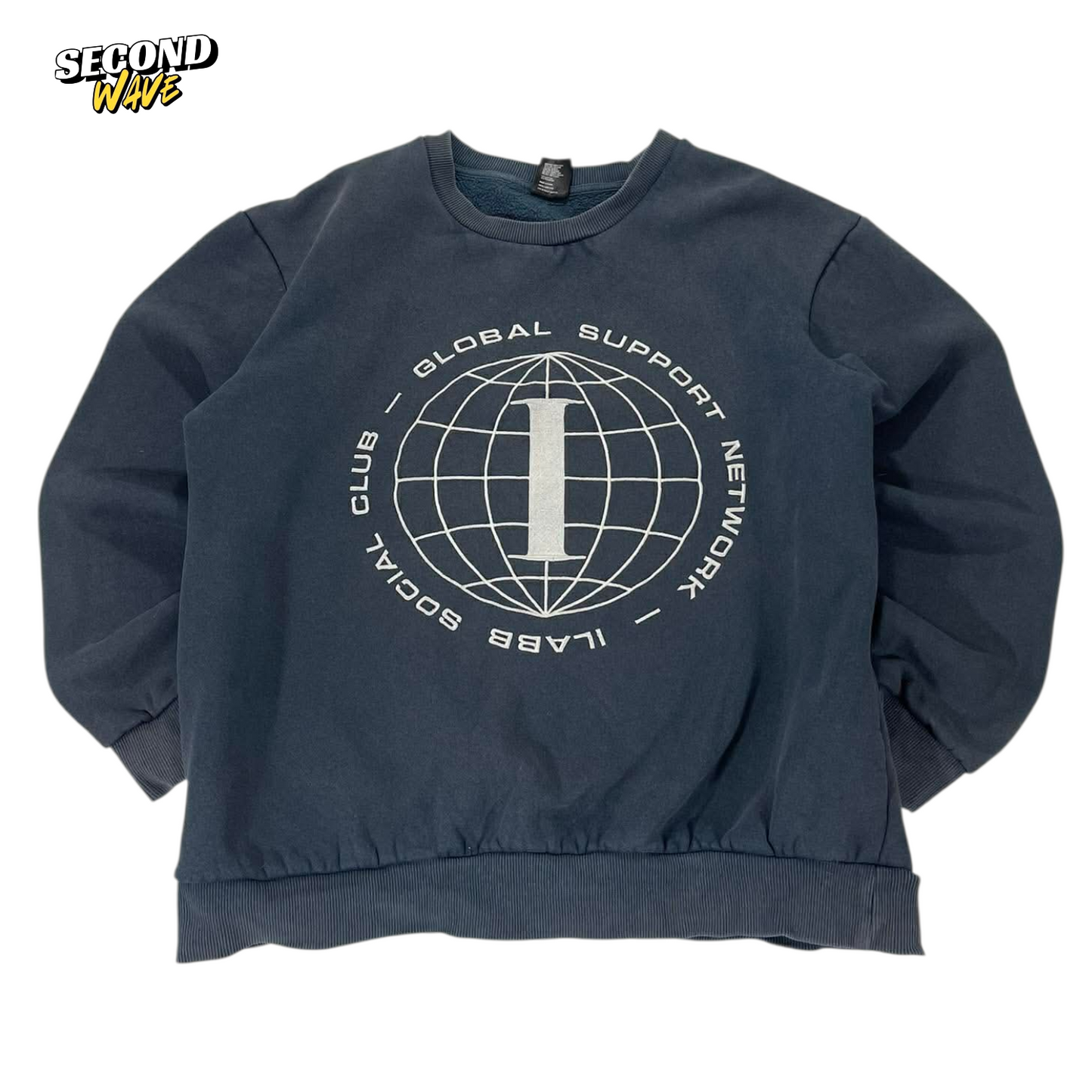 ILABB NAVY CREWNECK SWEATSHIRT (S-M)