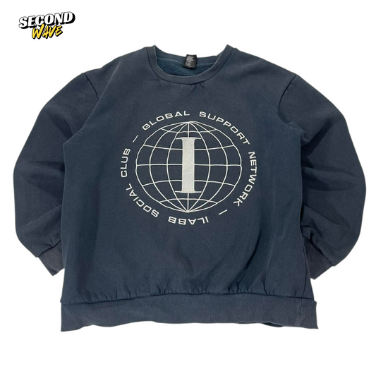 ILABB NAVY CREWNECK SWEATSHIRT (S-M)