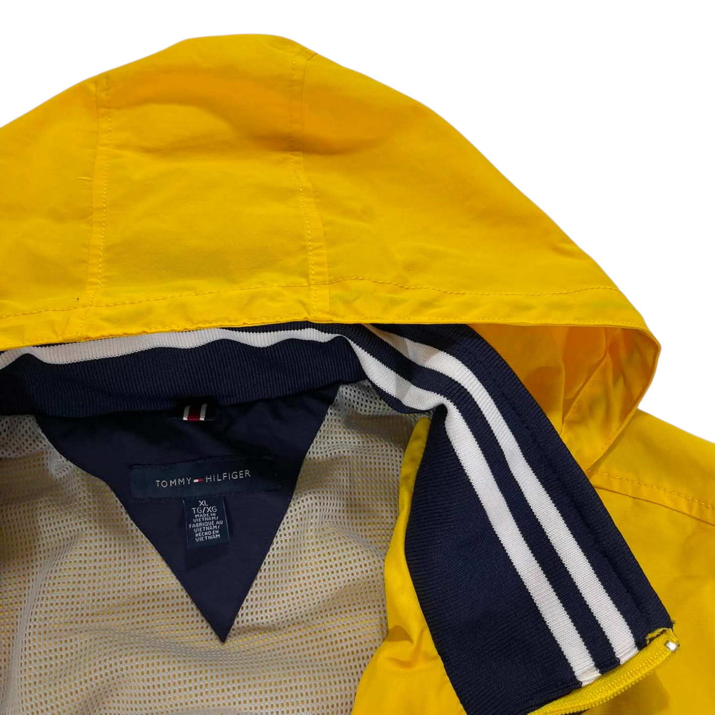 VINTAGE TOMMY HILFIGER YELLOW WINDBREAKER JACKET (M)