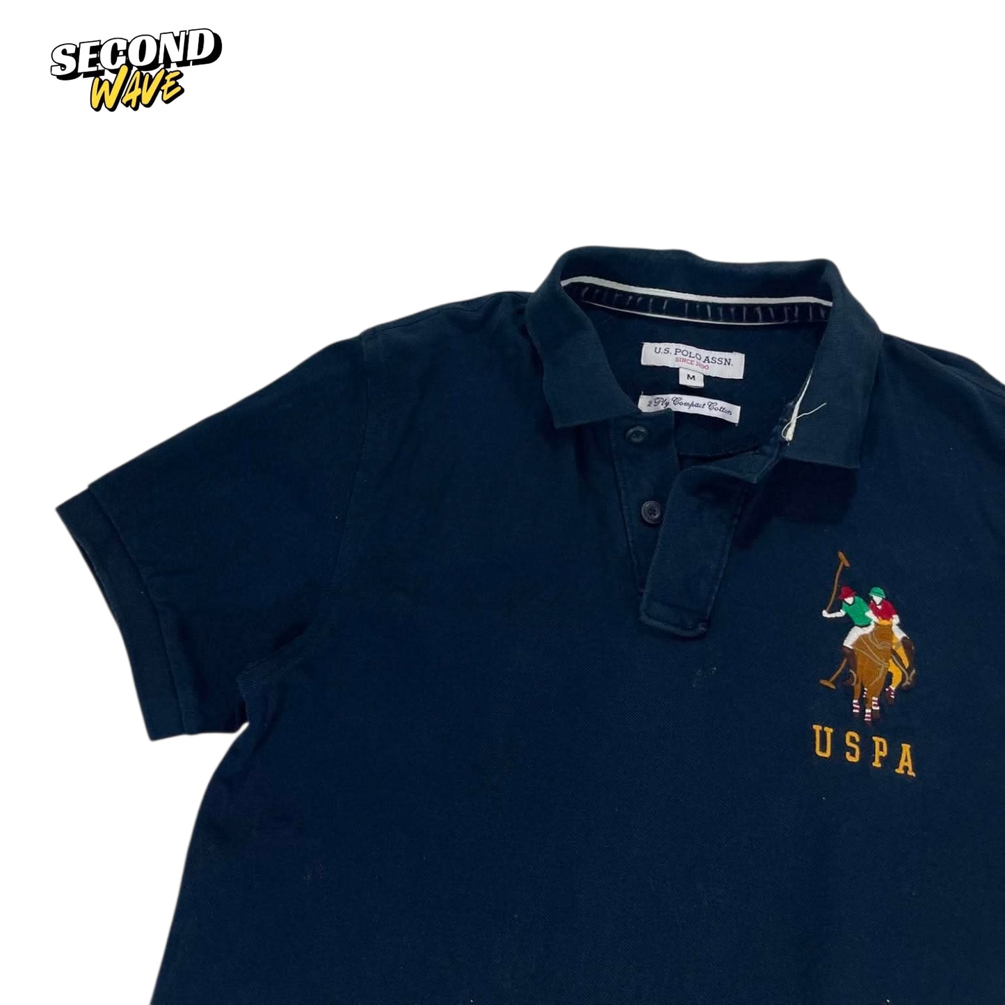 U.S. POLO ASSN. NAVY POLO SHIRT (M)