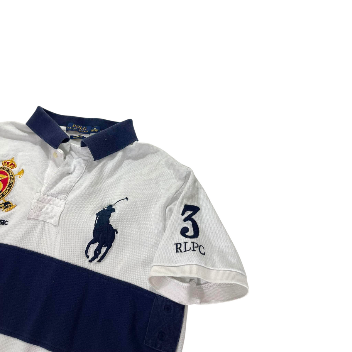 RALPH LAUREN WHITE POLO SHIRT (M)