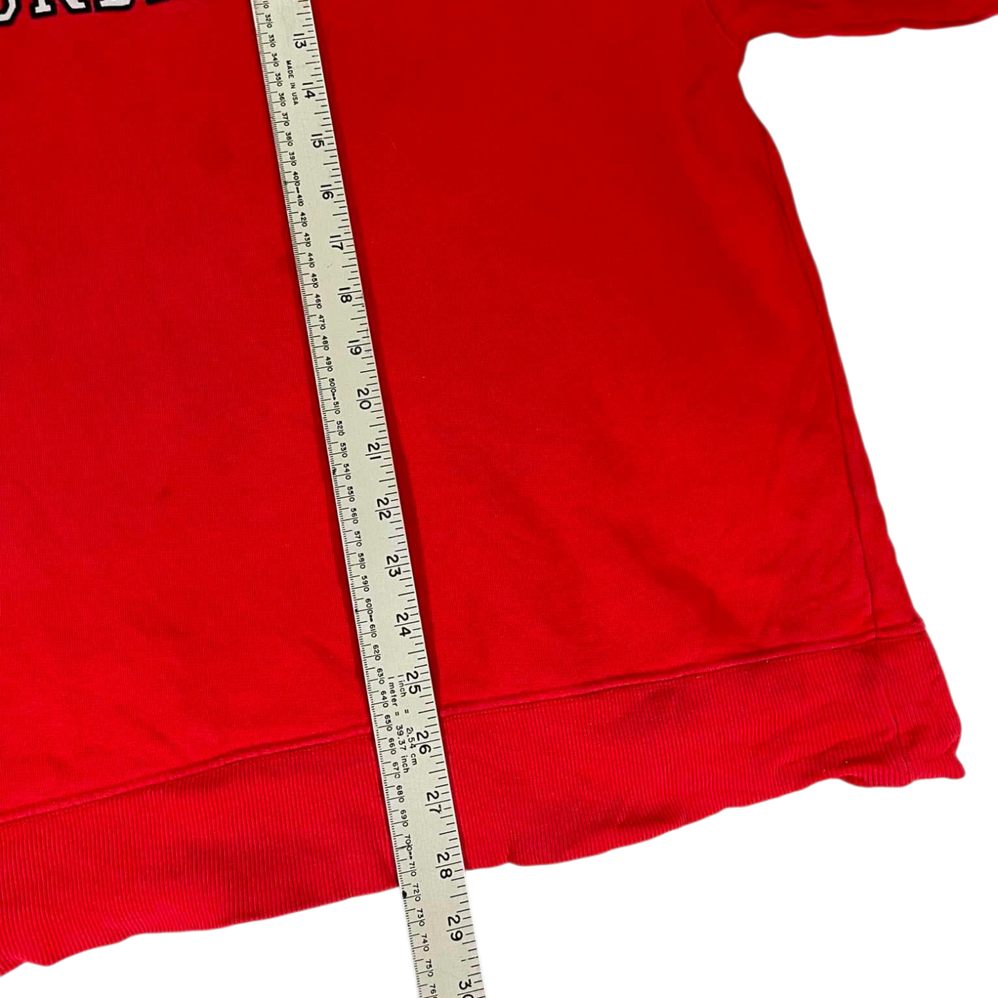 ROTARY RED SWEATSHIRT WITH EMBROIDERED LOGO (L)