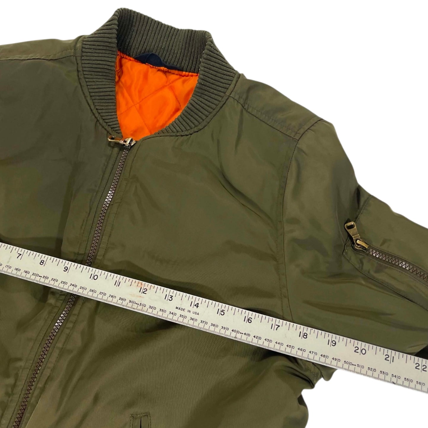 GREEN BOMBER JACKET (S-M)