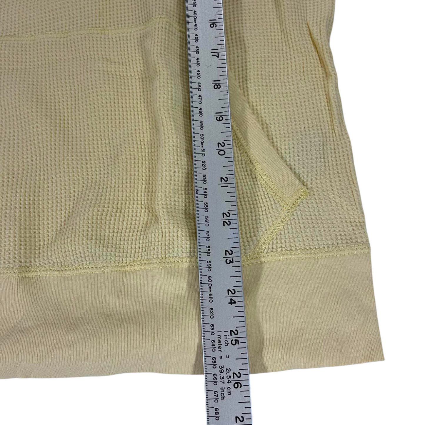 100% COTTON POLO RALPH LAUREN YELLOW HOODIE (BEST FIT M)