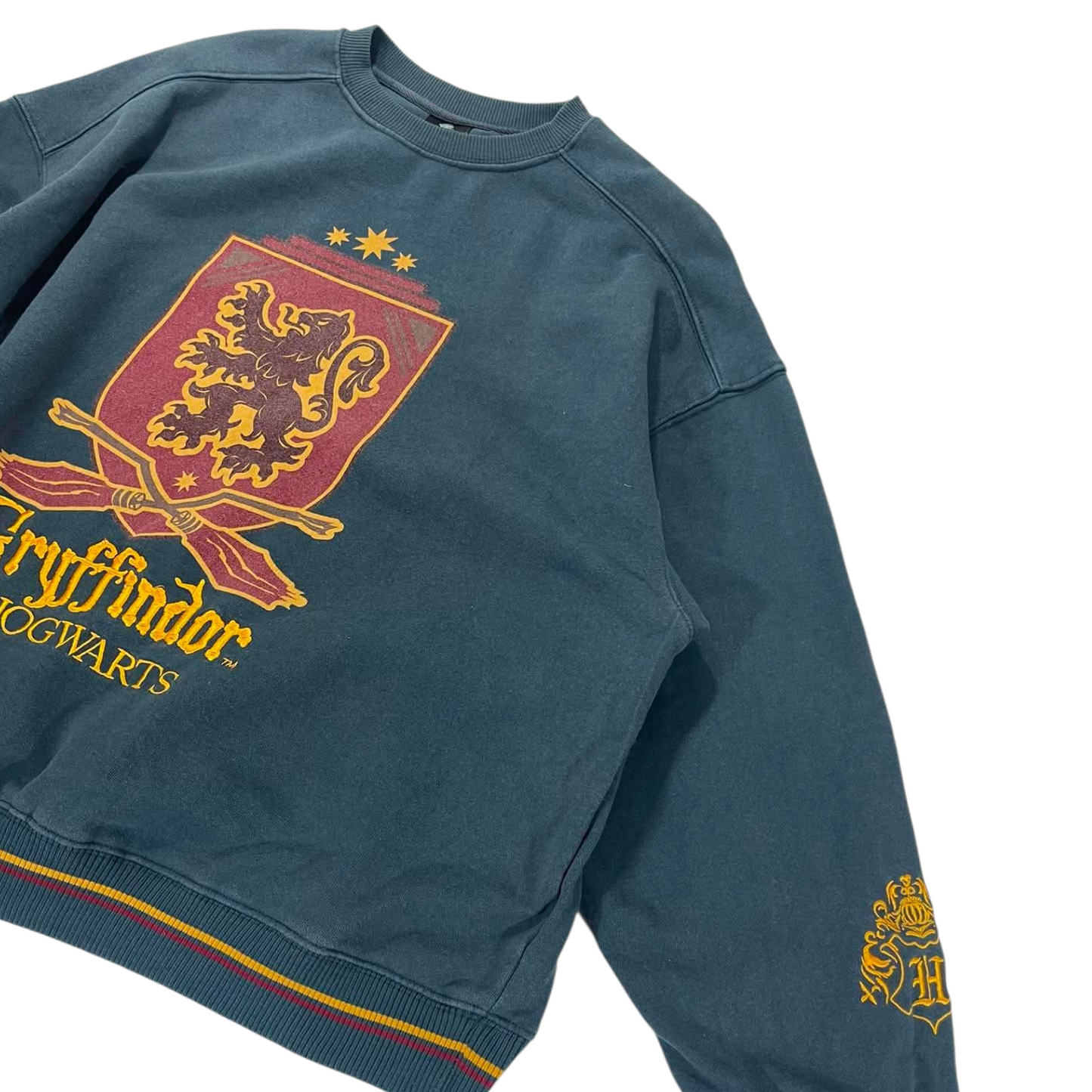 EMBROIDERED HARRY POTTER GREEN GRYFFINDOR CREWNECK (XXL)