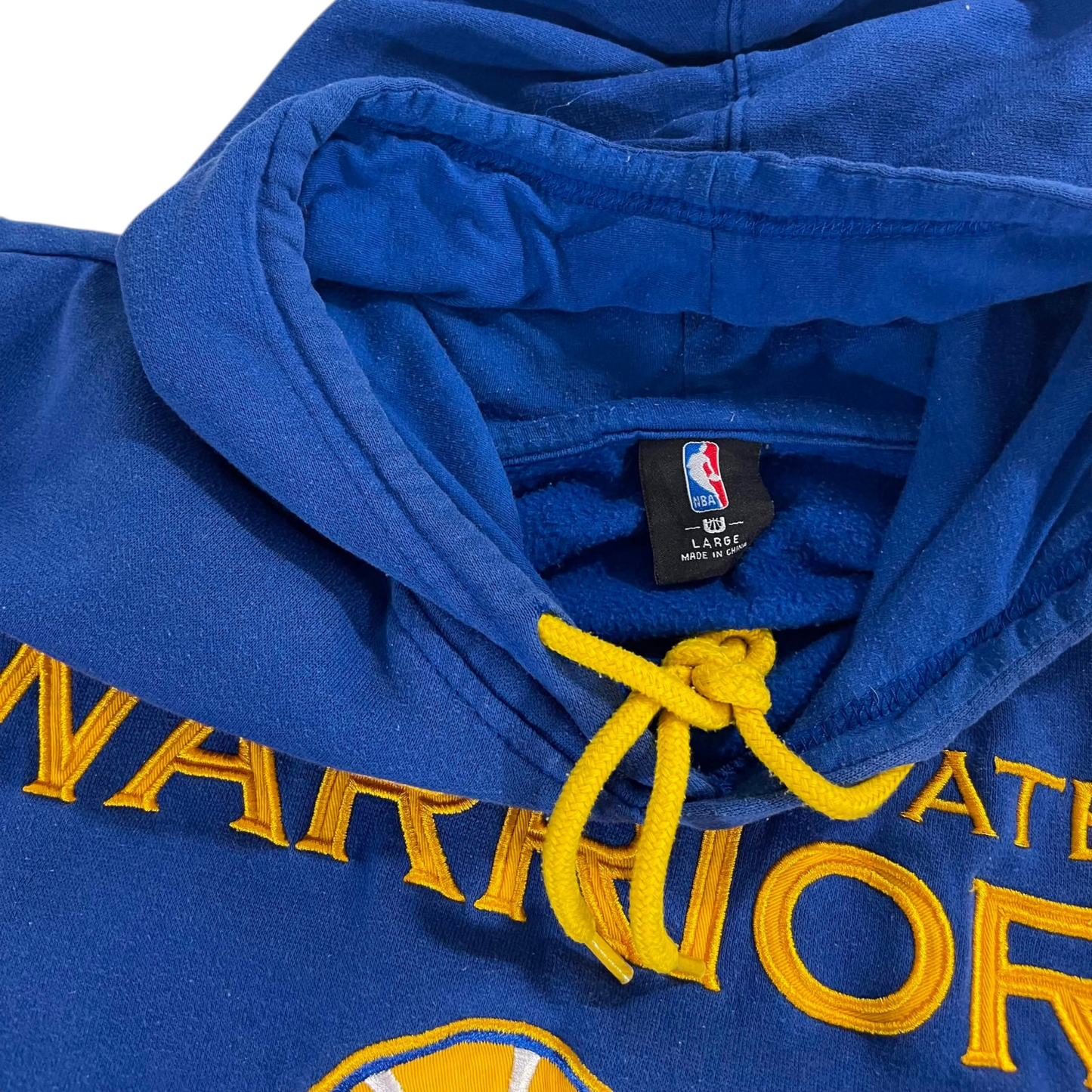 VINTAGE EMBROIDERED NBA GOLDEN STATE WARRIORS HOODIE (L)