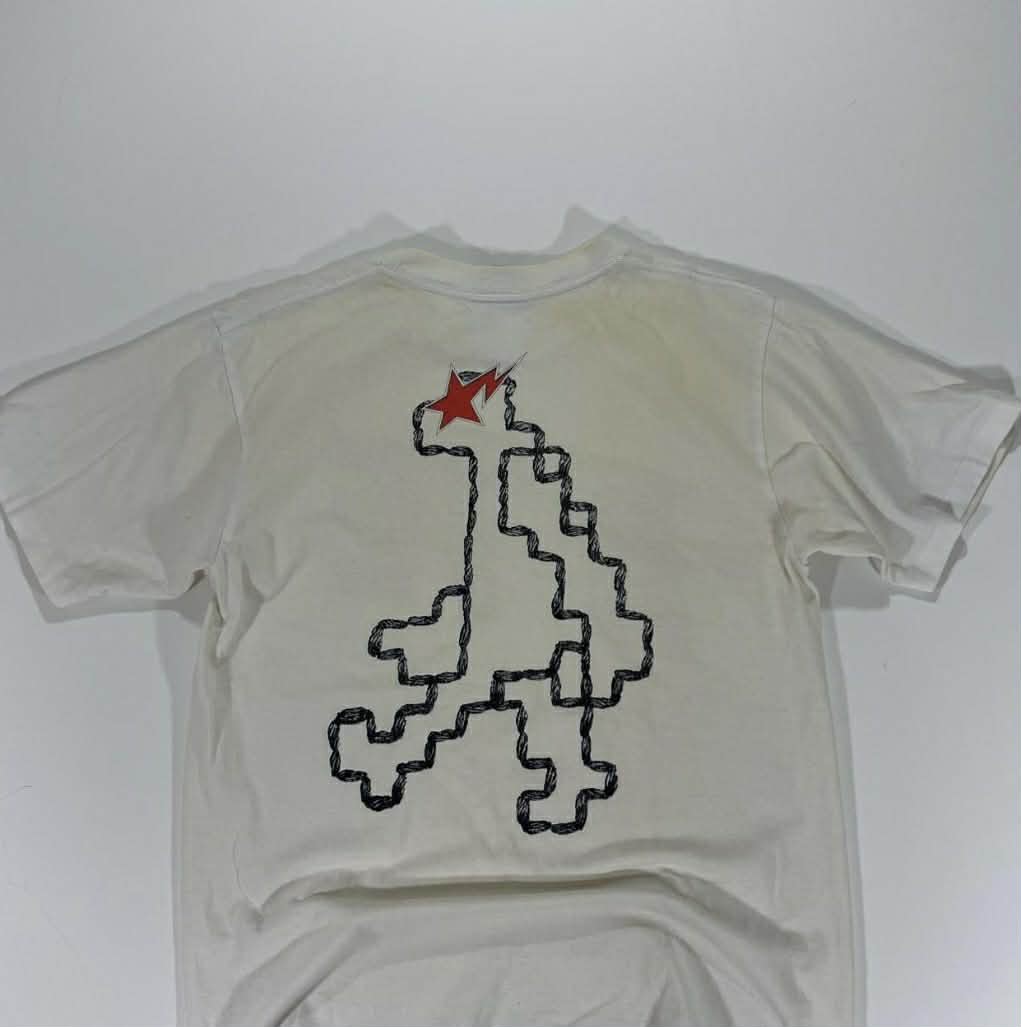 VINTAGE TRASHED BATHING APE T-SHIRT TRASHED VIBES CONDITION (M)