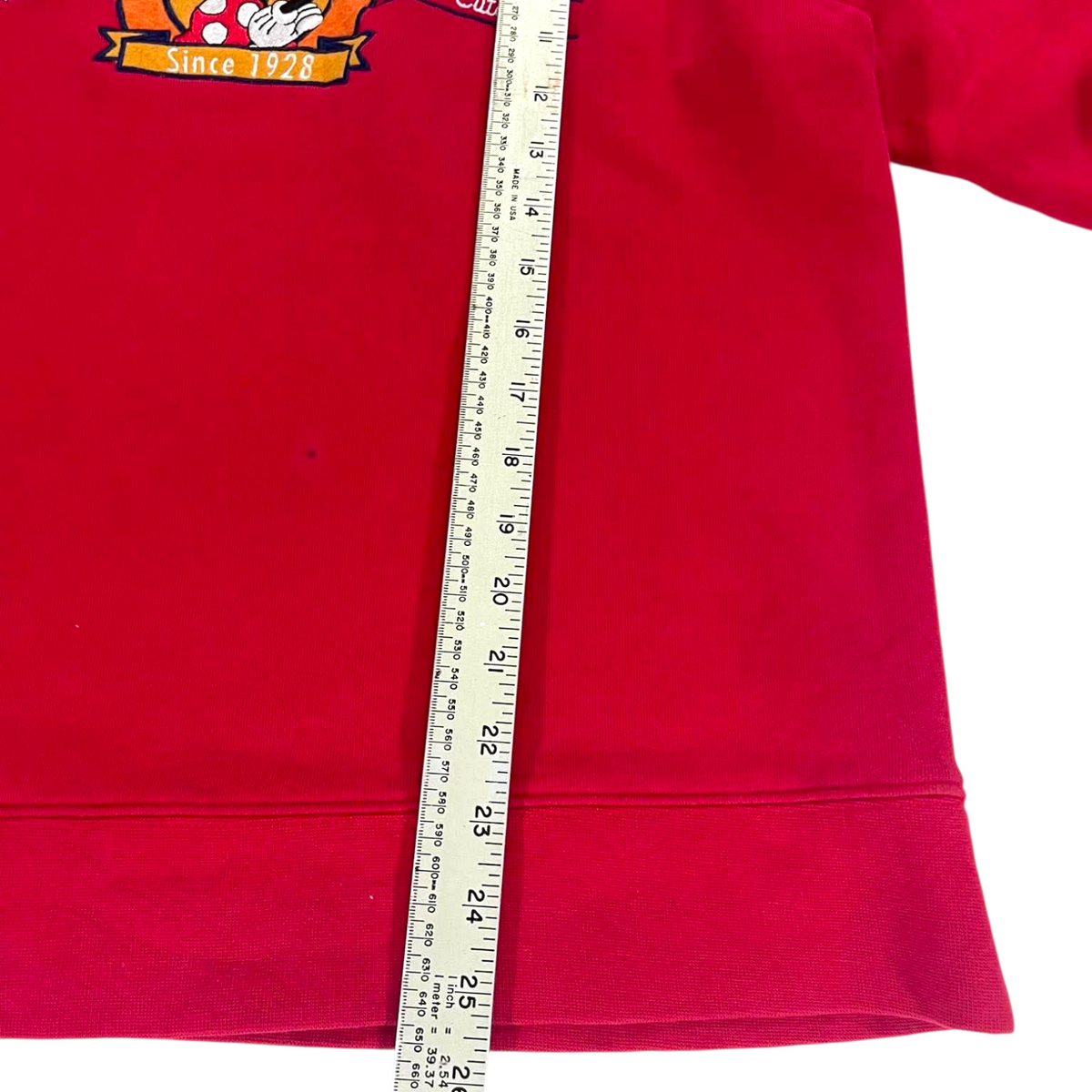 VINTAGE DISNEY MINNIE MOUSE RED CREWNECK (L)
