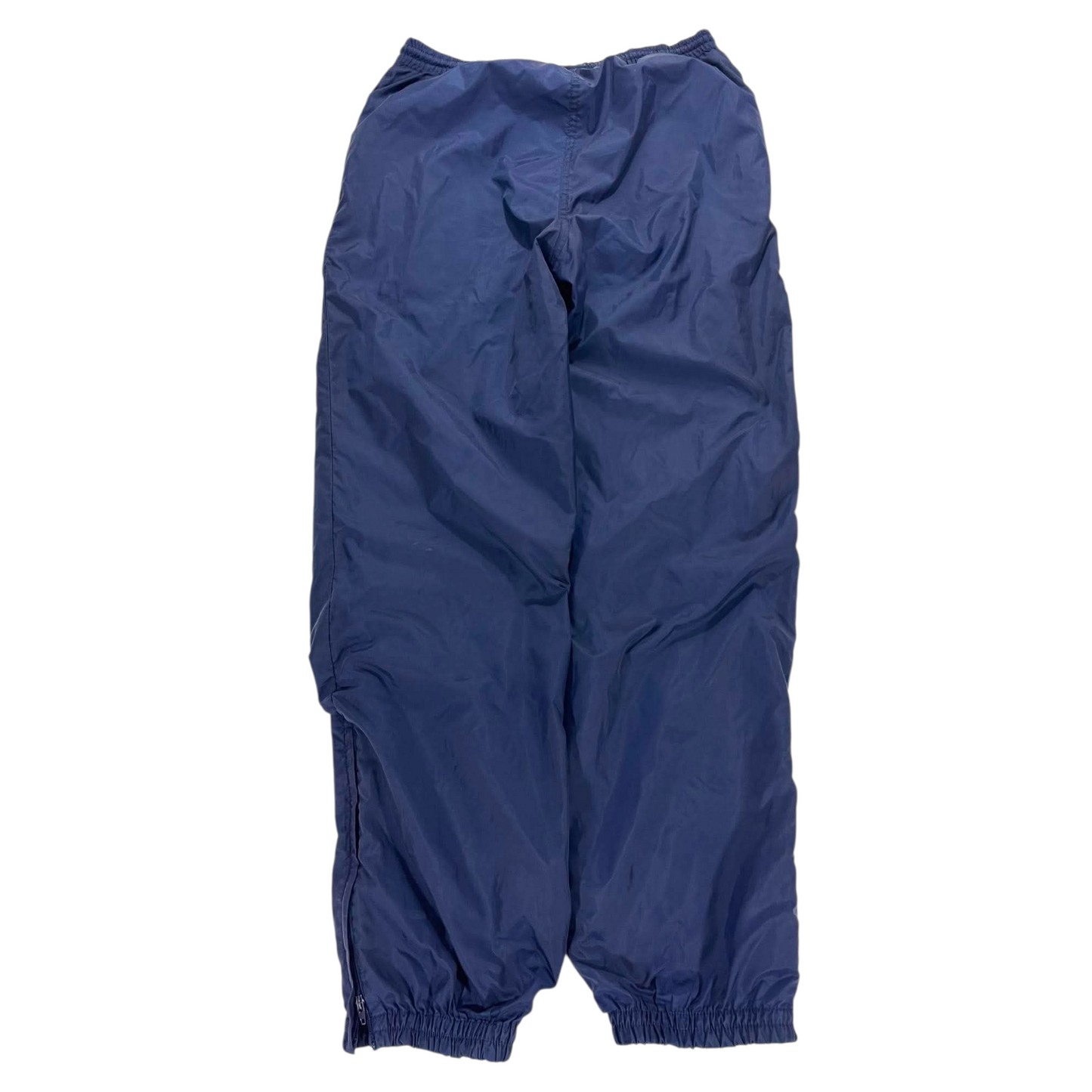 VINTAGE ADIDAS NAVY BLUE TRACK PANTS (M)