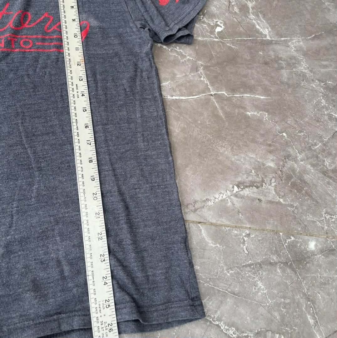 ADIDAS GREY TORONTO RAPTORS TEE (M)