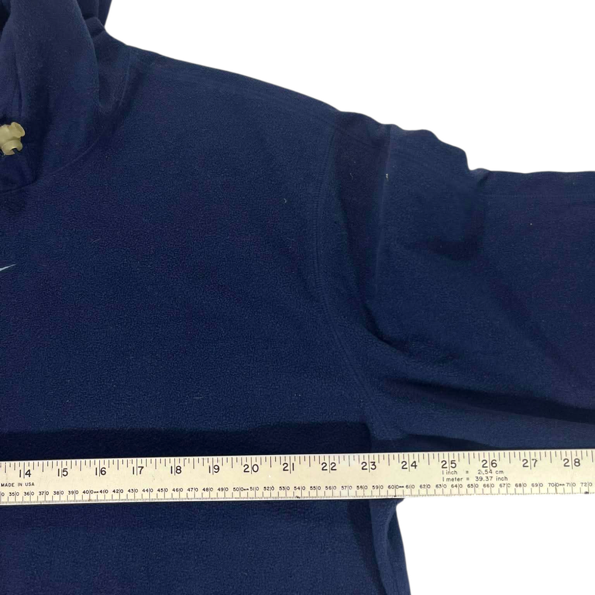 VINTAGE NIKE NAVY BLUE FLEECE HOODIE (L)