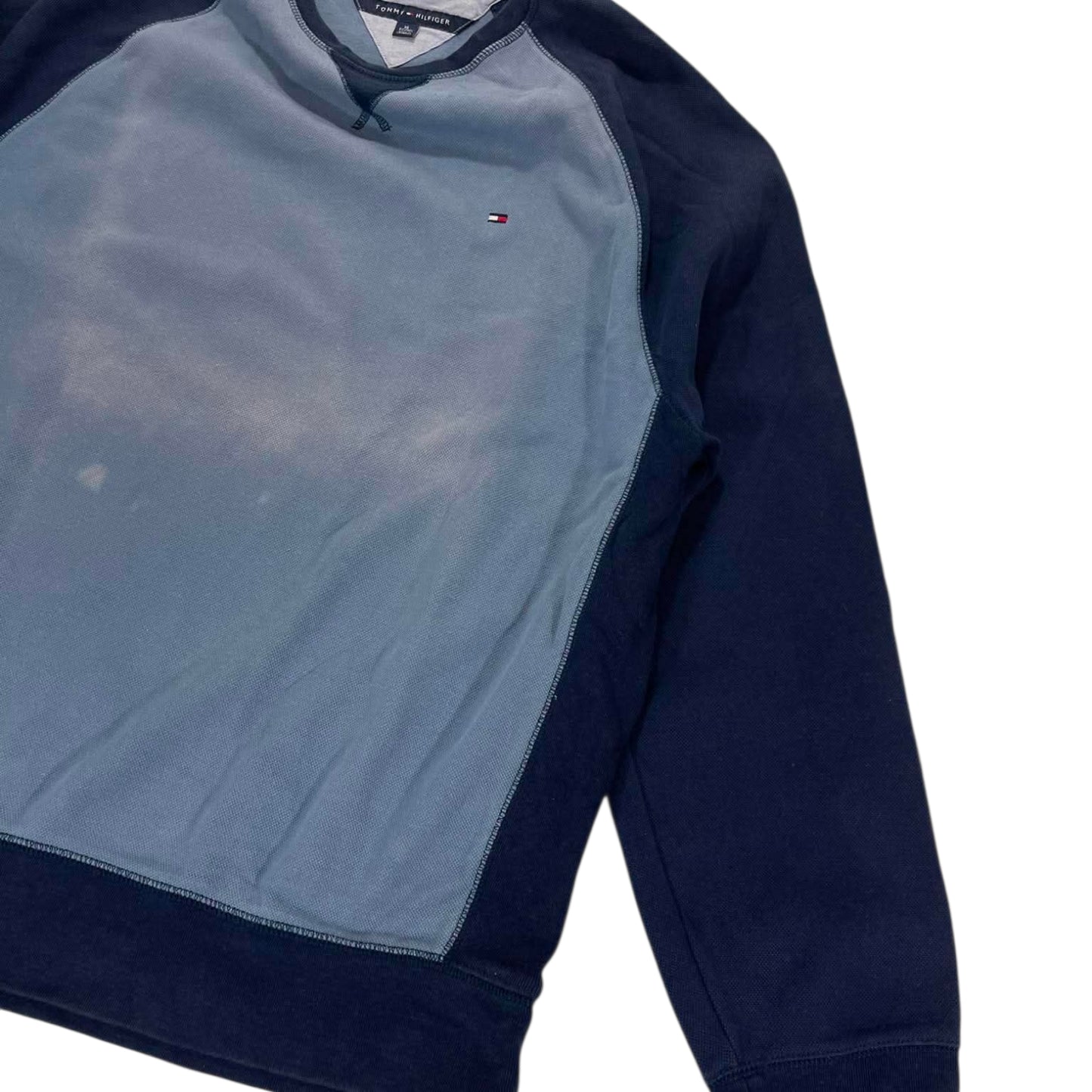 FADED TOMMY HILFIGER NAVY BLUE SWEATSHIRT (L)