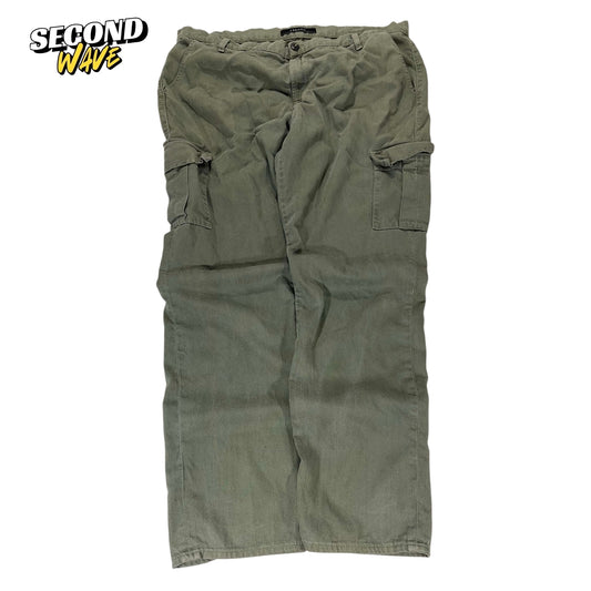VINTAGE J BRAND GREEN CARGO PANTS (36)