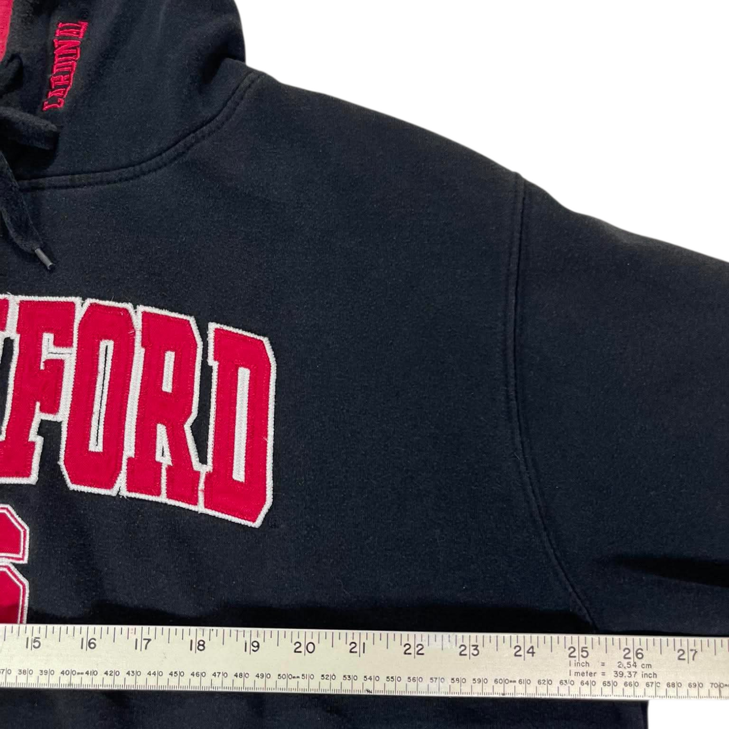 VINTAGE EMBROIDERED STANFORD UNIVERSITY BLACK HOODIE (XL-XXL)