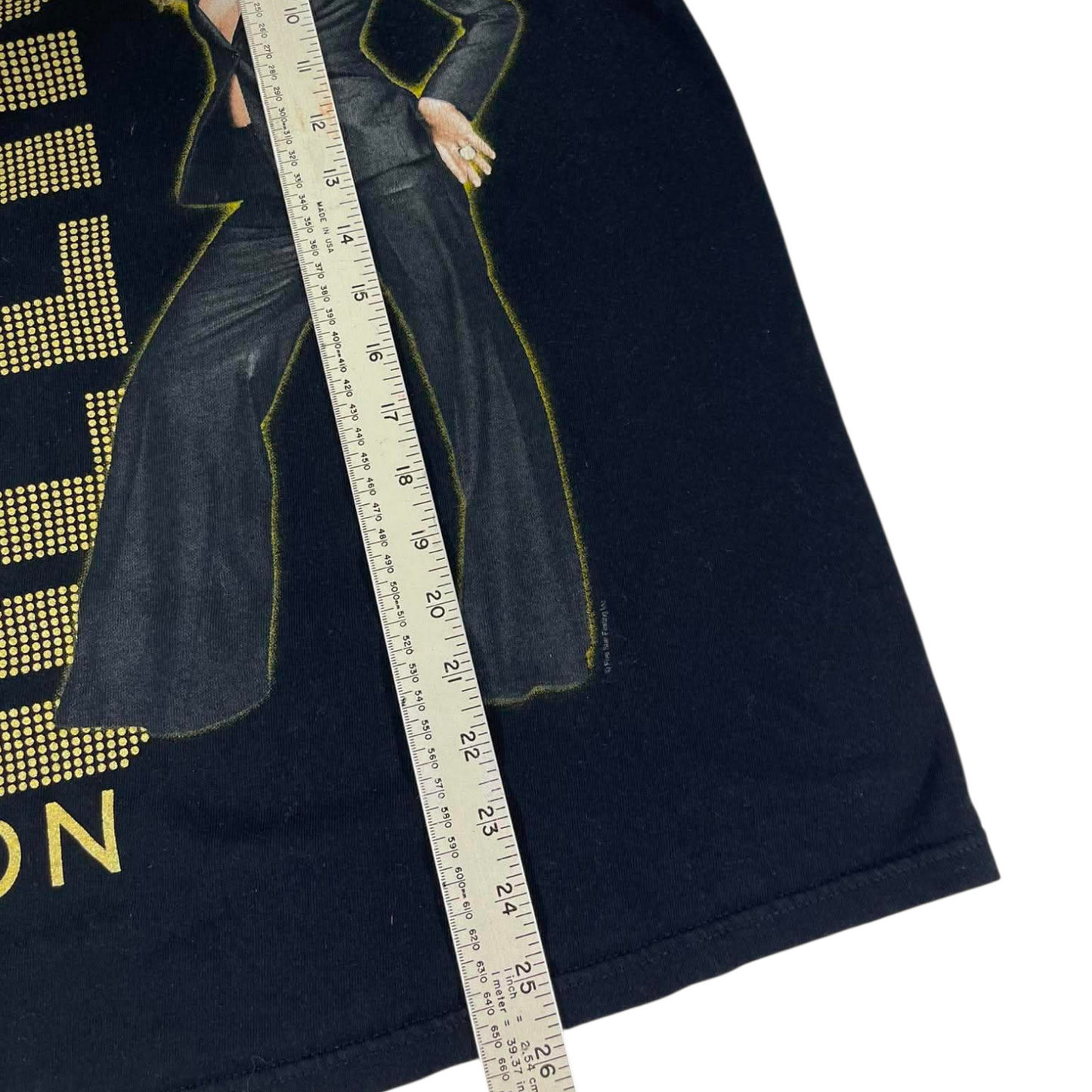 CELINE DION BLACK TOUR TEE (M)