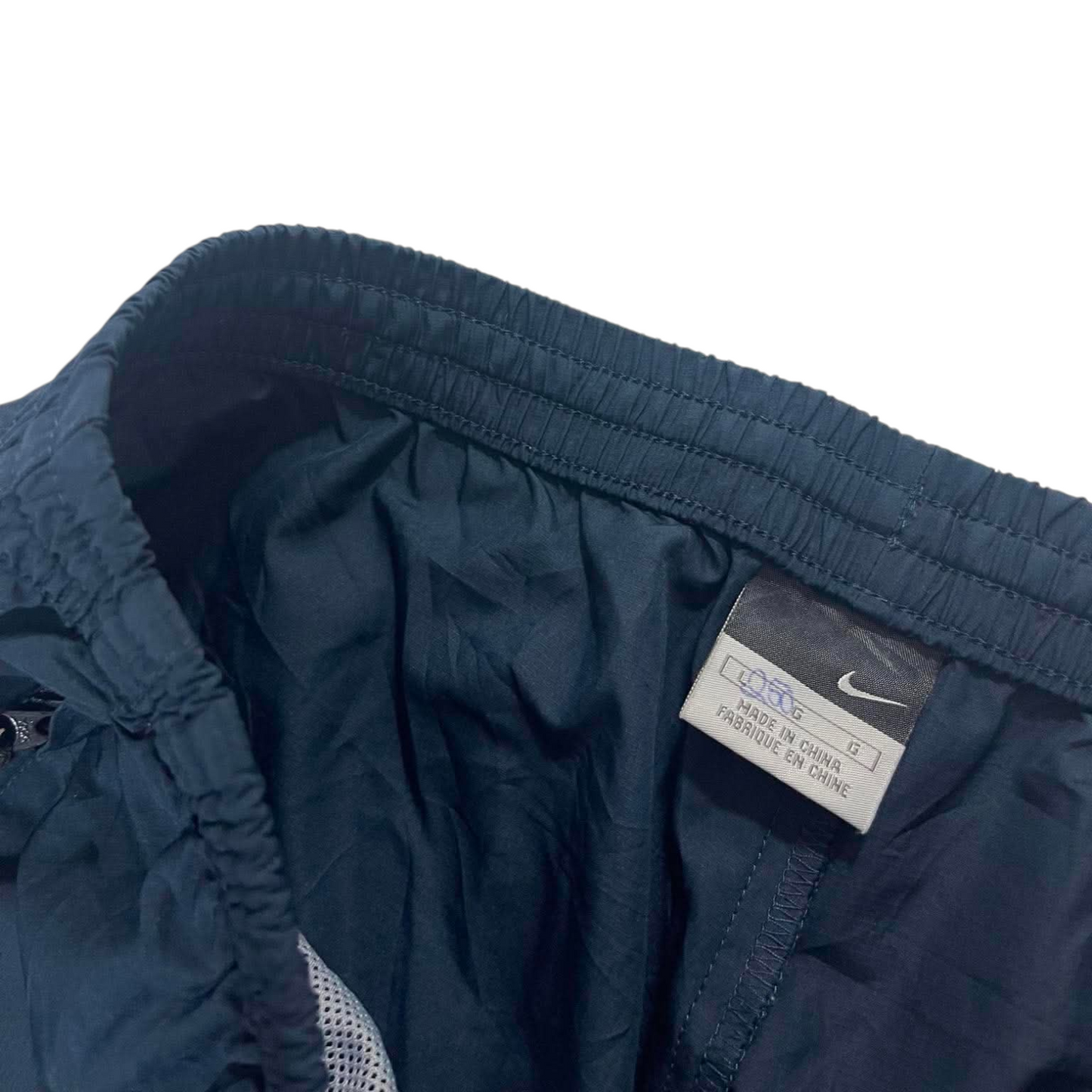 NIKE NAVY BLUE TRACK PANTS ⁷ (L)