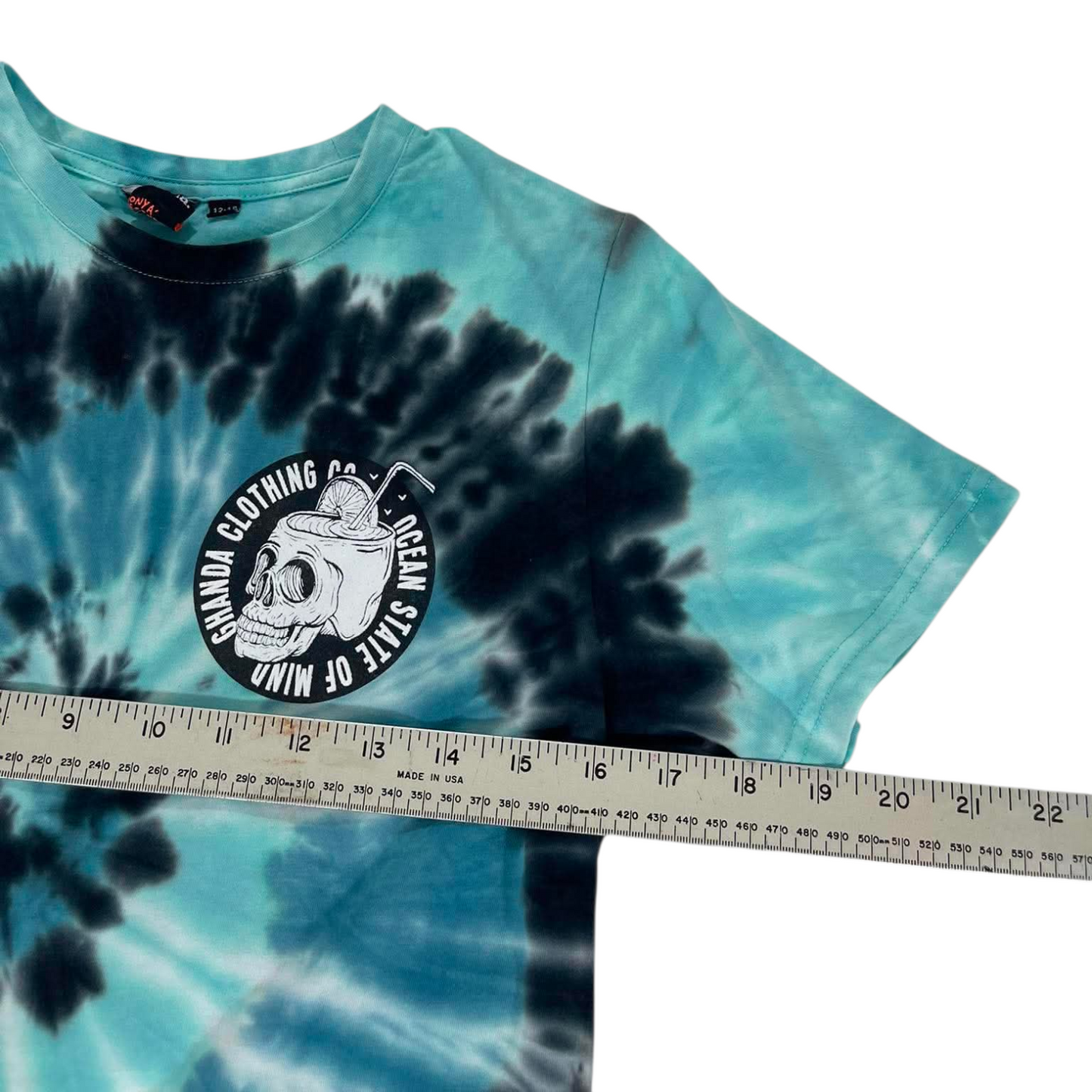 GHANDA OCEAN STATE OF MIND TIE DYE T-SHIRT (S-ADULT)