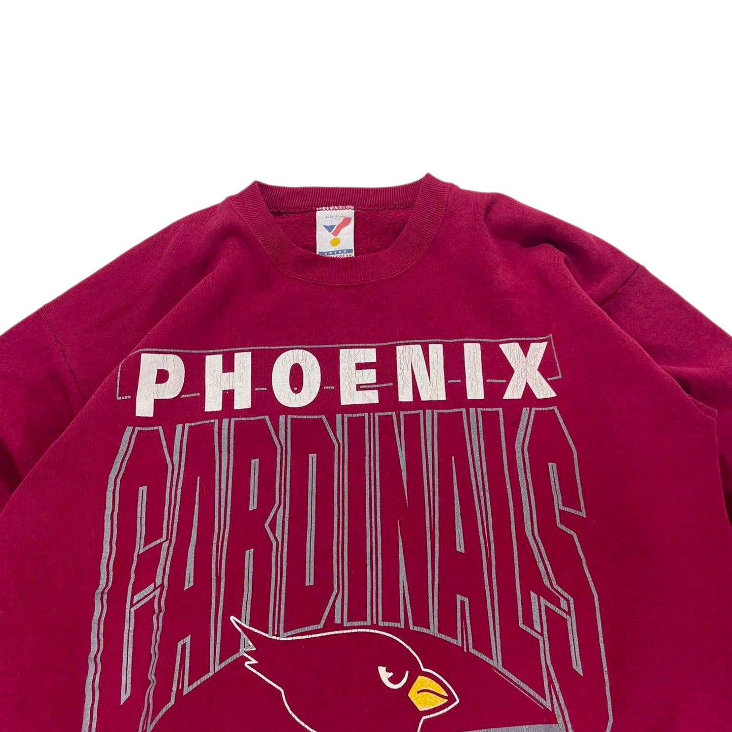 90S ARIZONA CARDINALS BURGUNDY CREWNECK (L)