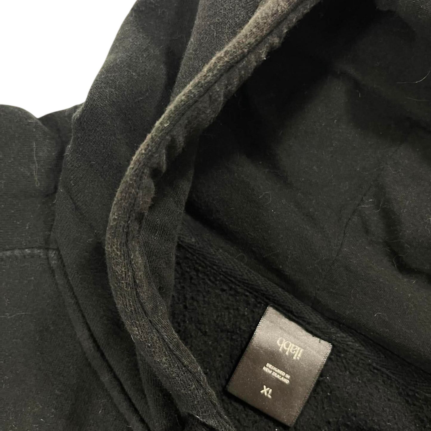 IILABB BAYDREAMS BLACK HOODIE WITH WHITE LOGO (XL)
