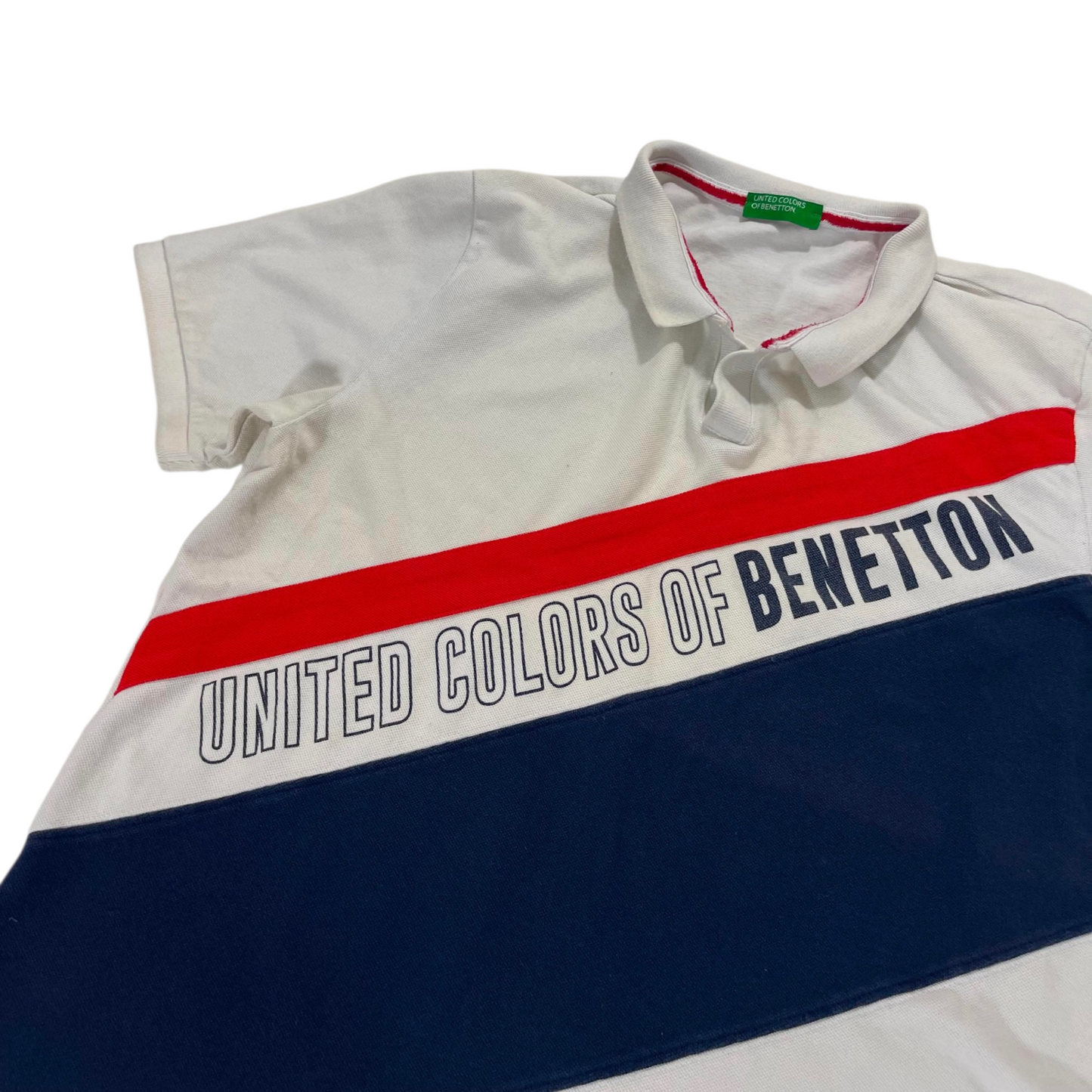 UNITED COLORS OF BENETTON WHITE POLO (S-M)