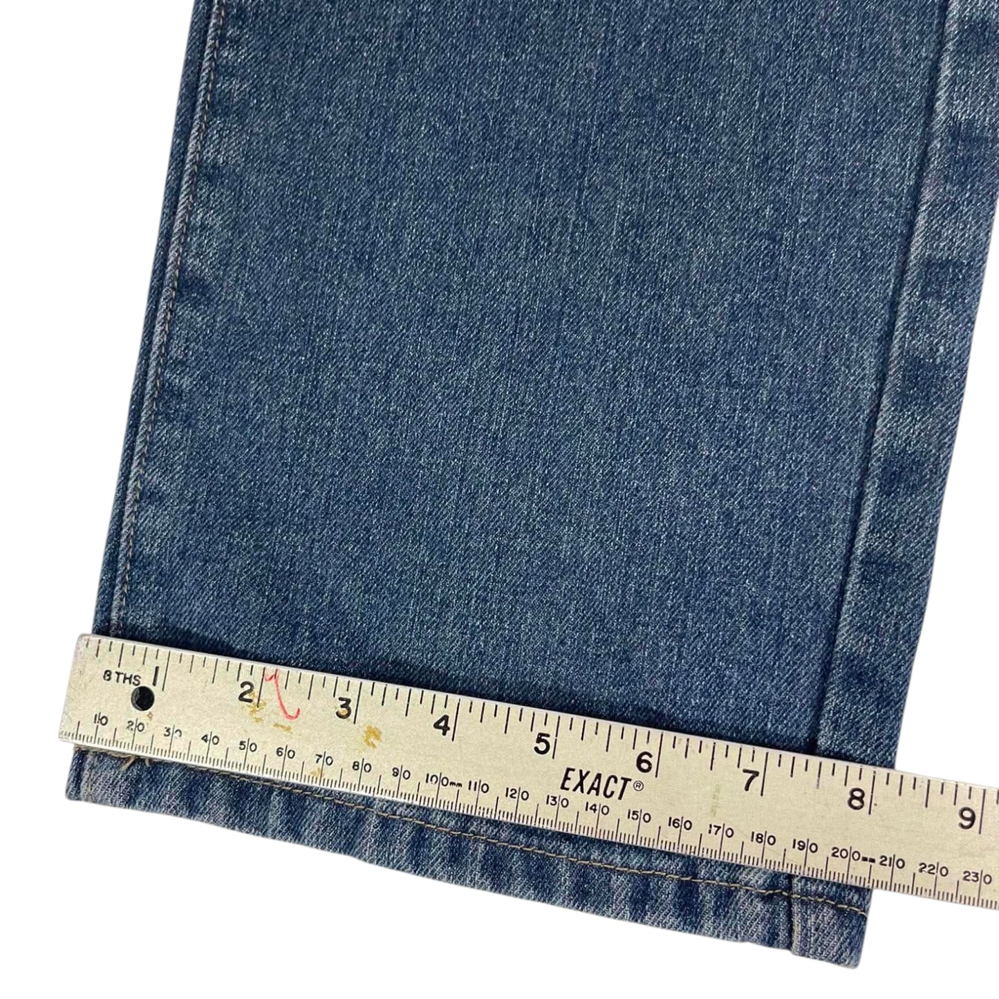 VINTAGE STRAIGHT DENIM JEANS (36)