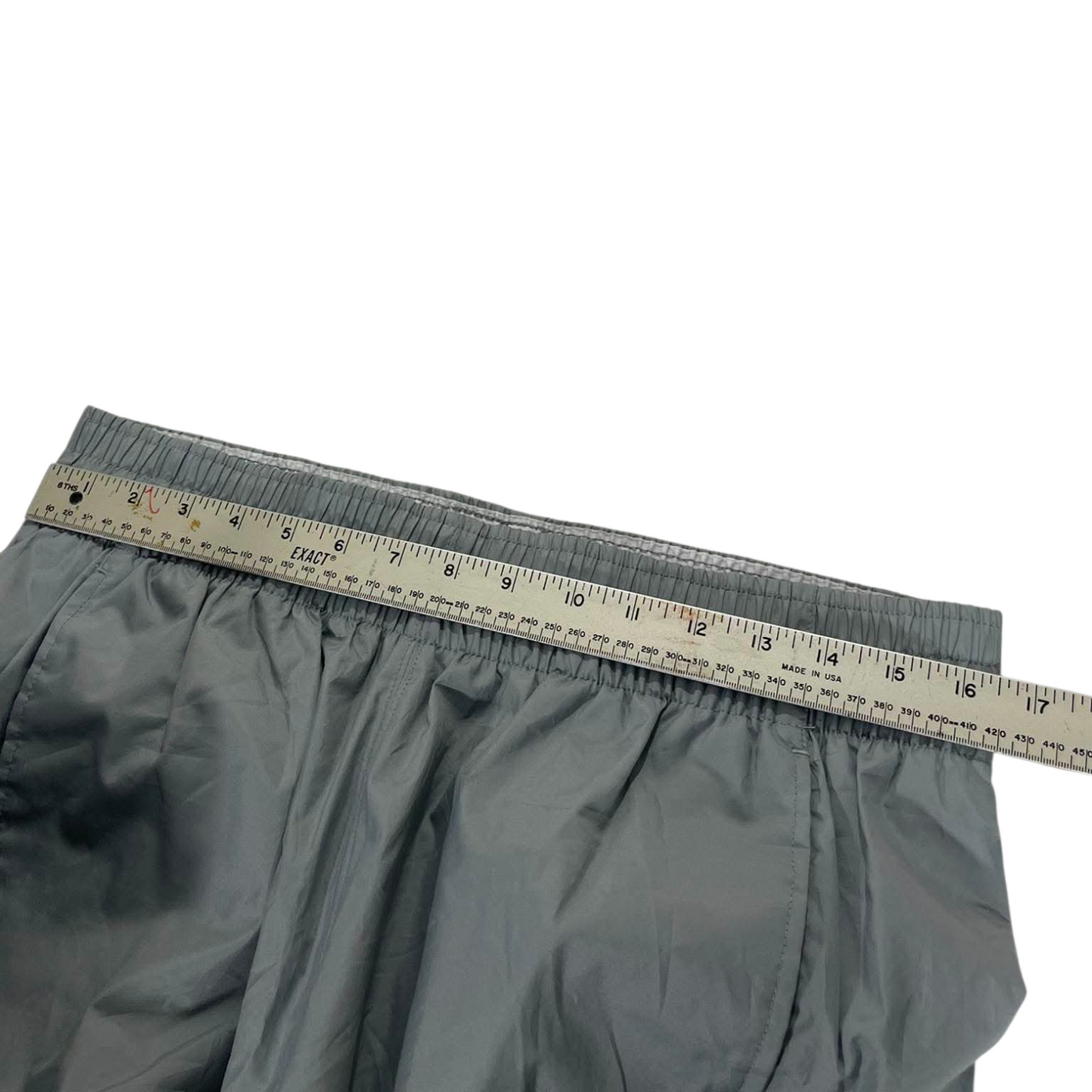 VINTAGE NIKE GREY AND WHITE TRACK PANTS (XL) ¹¹
