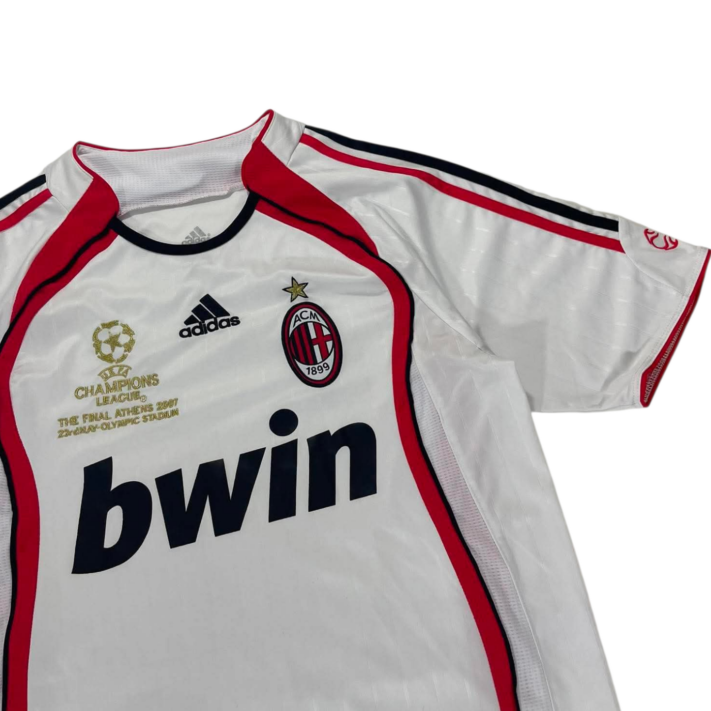 2007/08 AC MILAN WHITE AWAY FOOTBALL SHIRT (M)
