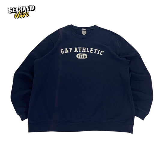 Y2K GAP ATHLETIC NAVY CREWNECK (L)