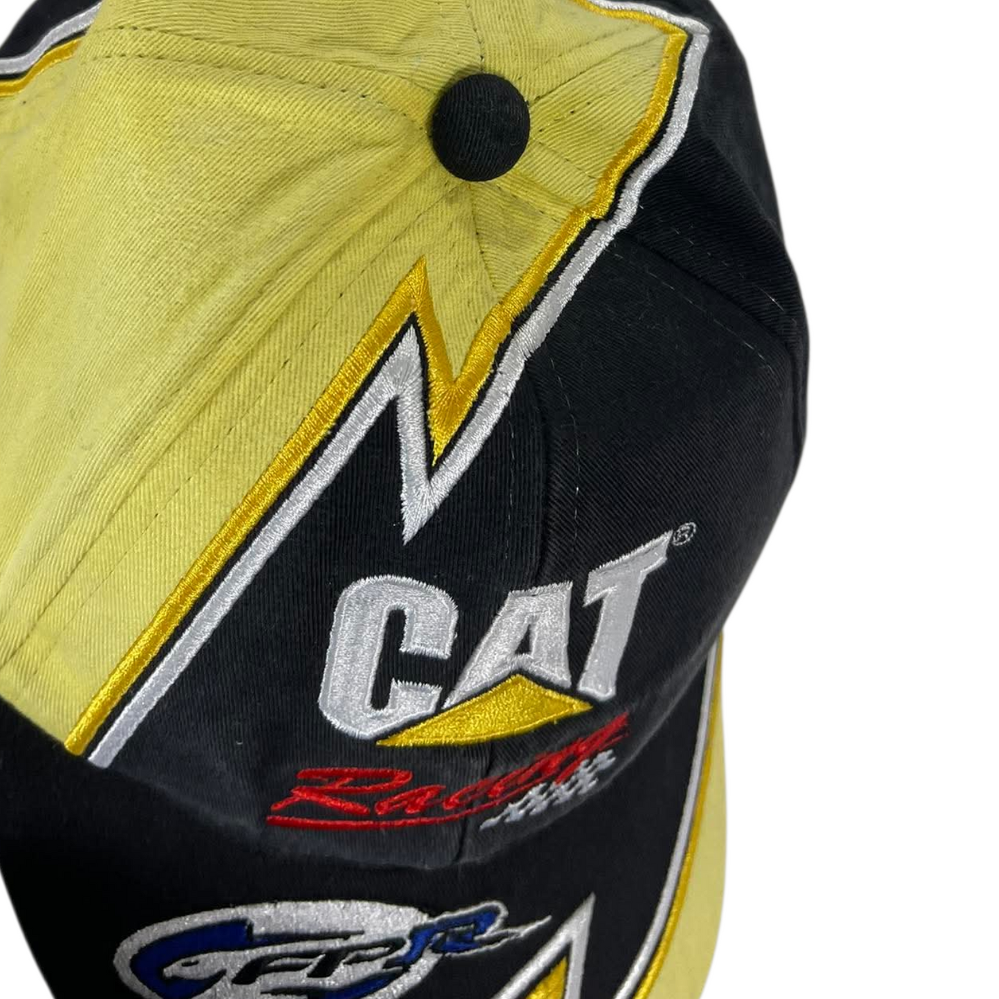 VINTAGE CATERPILLAR RACING BLACK & YELLOW SNAPBACK HAT (MEN)