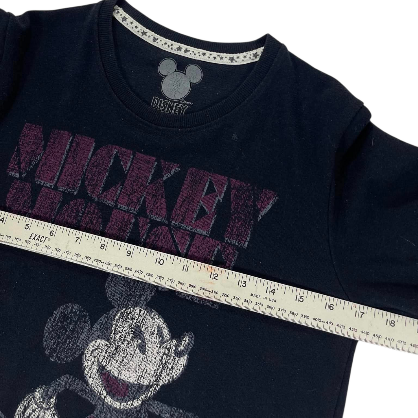 DISNEY MICKEY MOUSE BLACK CREWNECK (M-L)