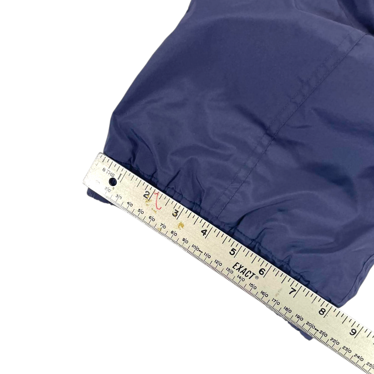 Y2K NAVY BLUE BAGGY TRACK PANTS (S)