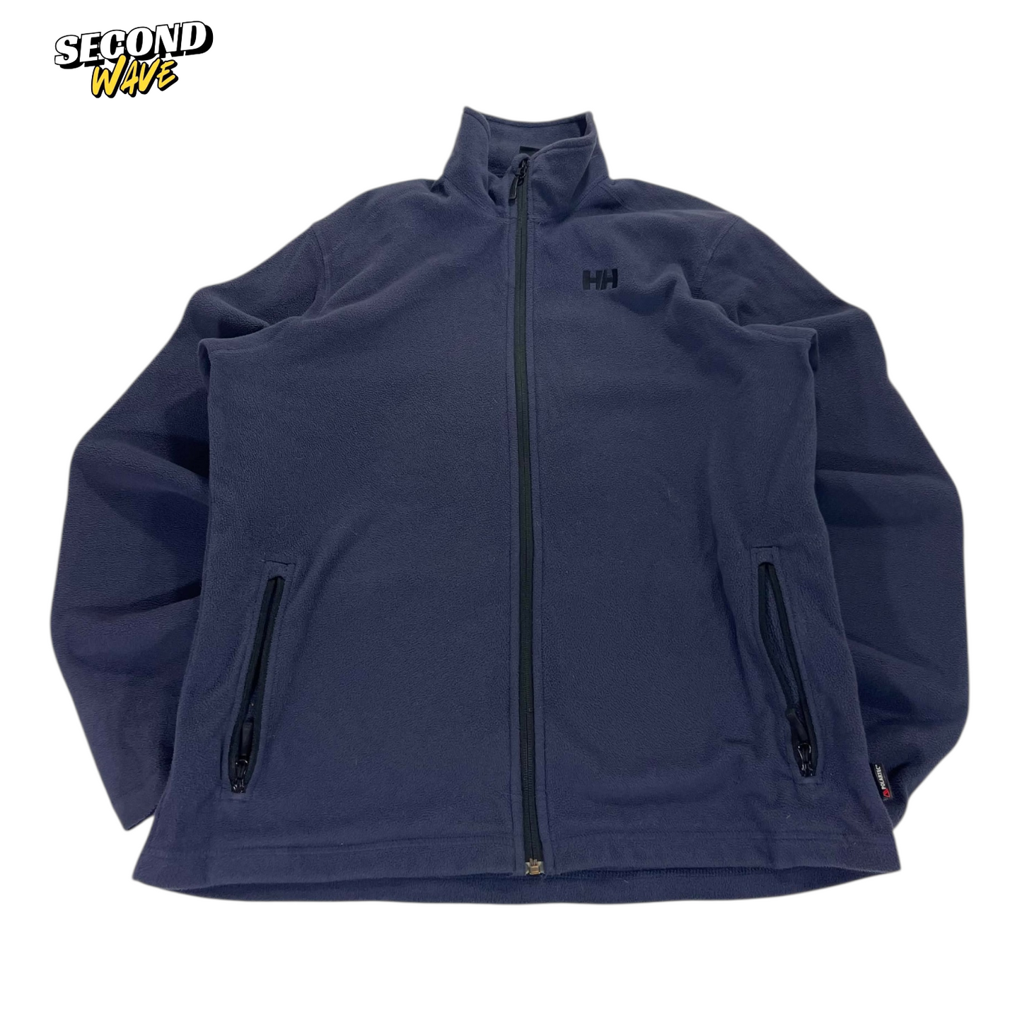 HELLY HANSEN NAVY BLUE FLEECE JACKET (L)