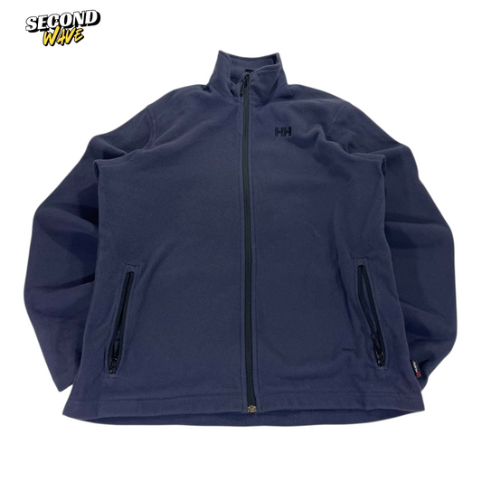 HELLY HANSEN NAVY BLUE FLEECE JACKET (L)