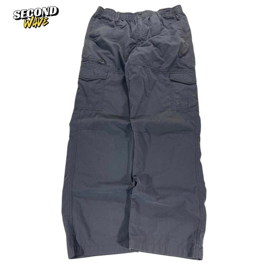 VINTAGE CARGO PANTS WITH ADJUSTABLE WAIST AND POCKETS (32)