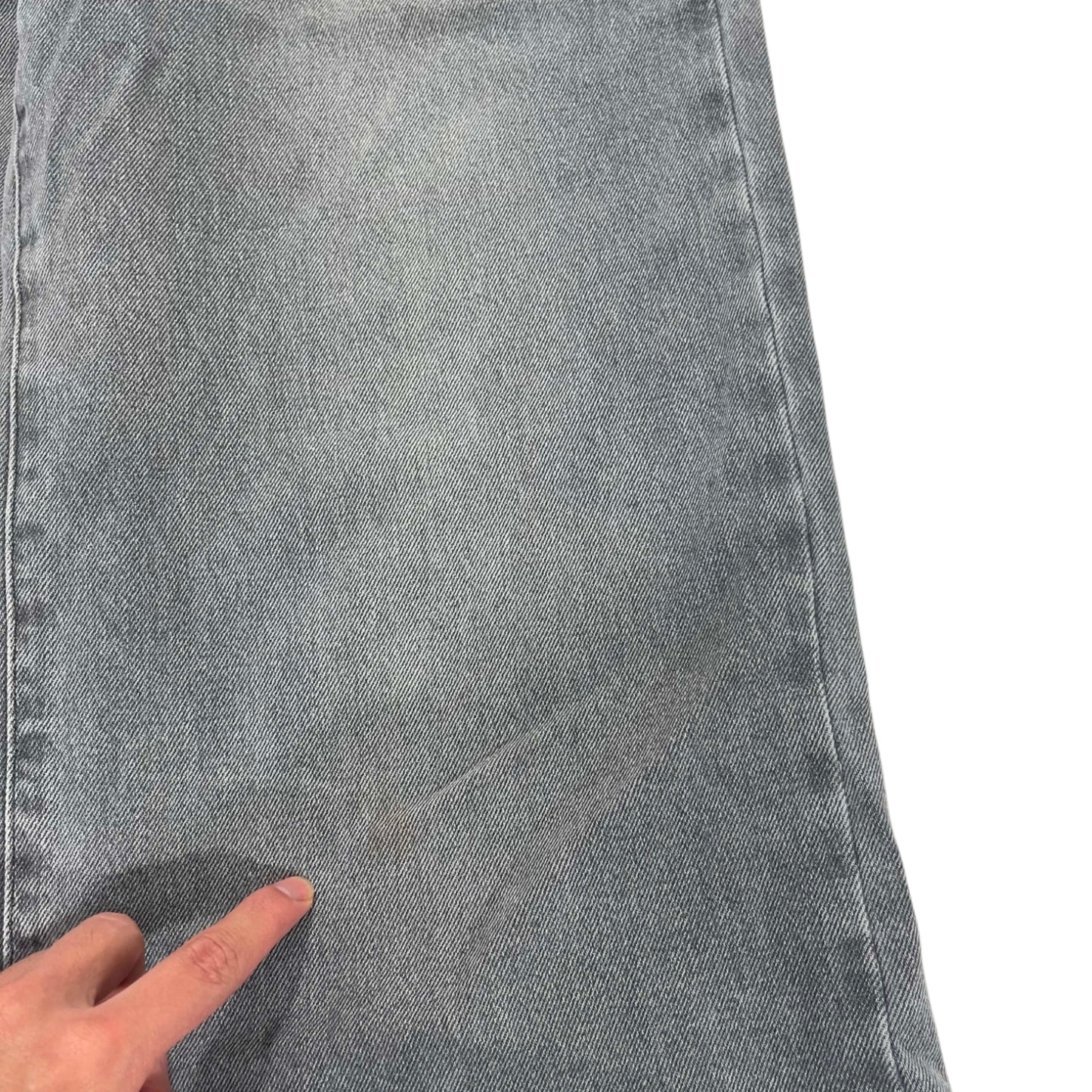 GLASSONS GRAY DENIM WASH BAGGY PANTS (10)