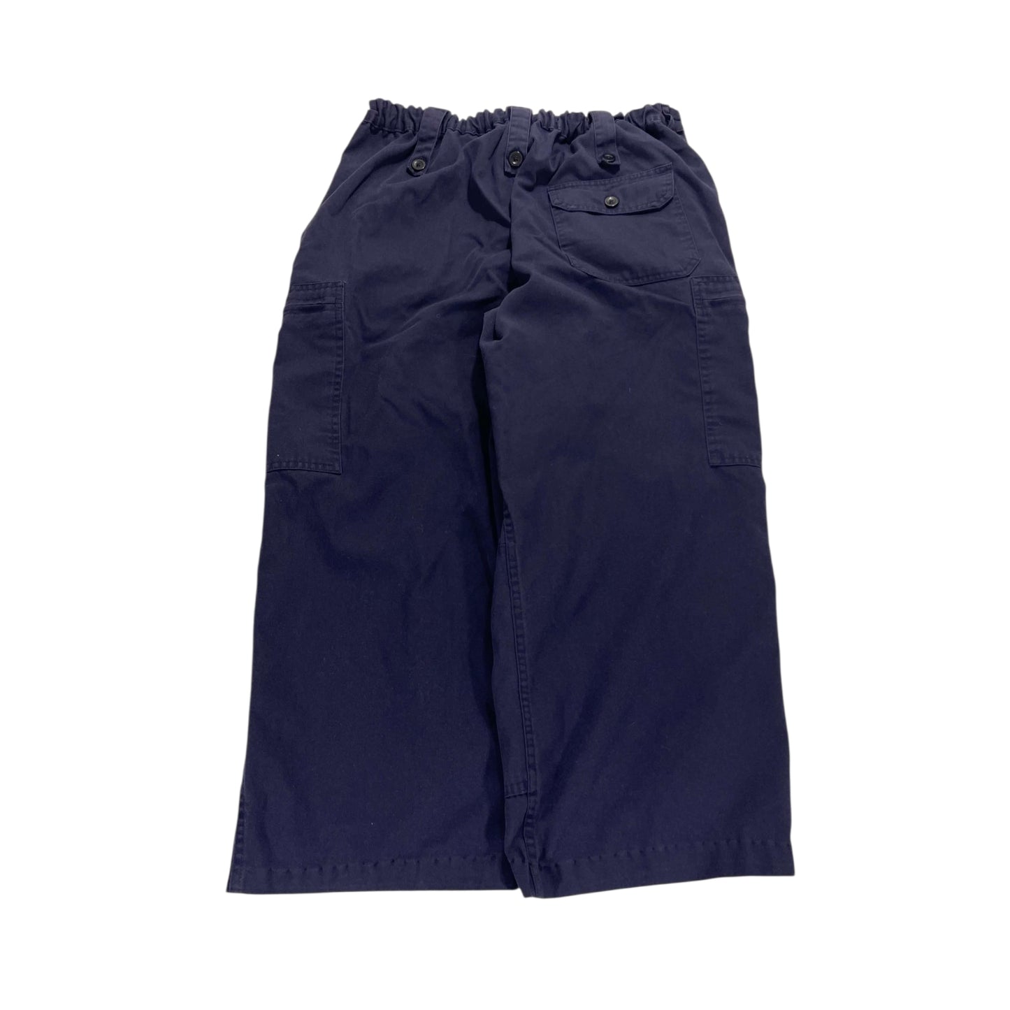 Y2K NAVY BLUE CARGO PANTS (32")