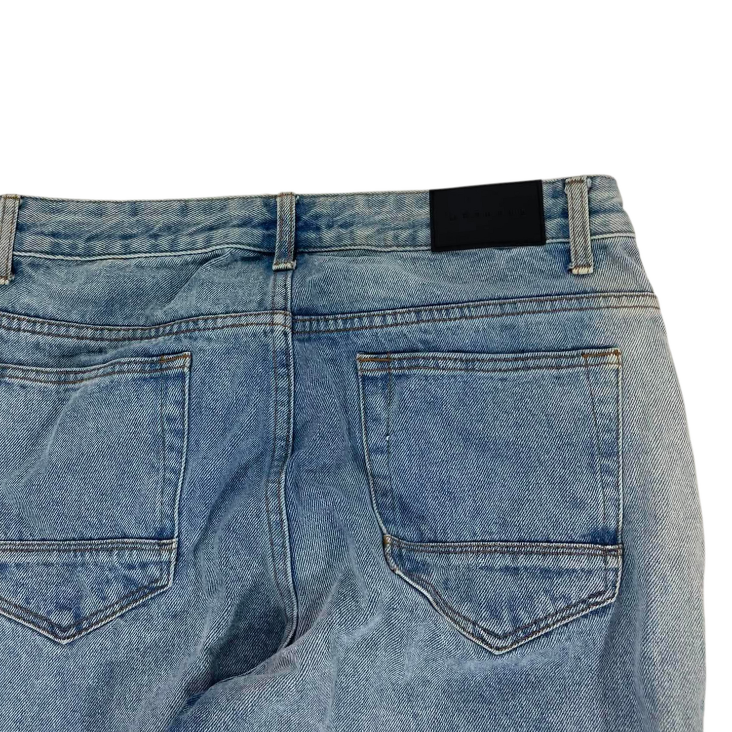 GARAGE BLUE DENIM JEANS WITH A RELAXED FIT (28)