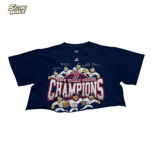 CHAMPION RED SOX CROPPED SHIRT (M)