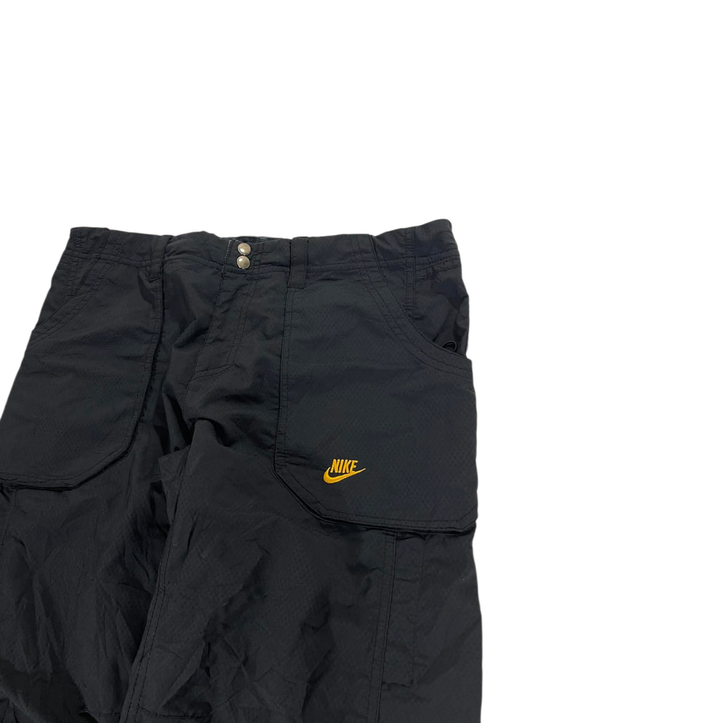 VINTAGE NIKE BLACK TRACK PANTS (XL) ⁸