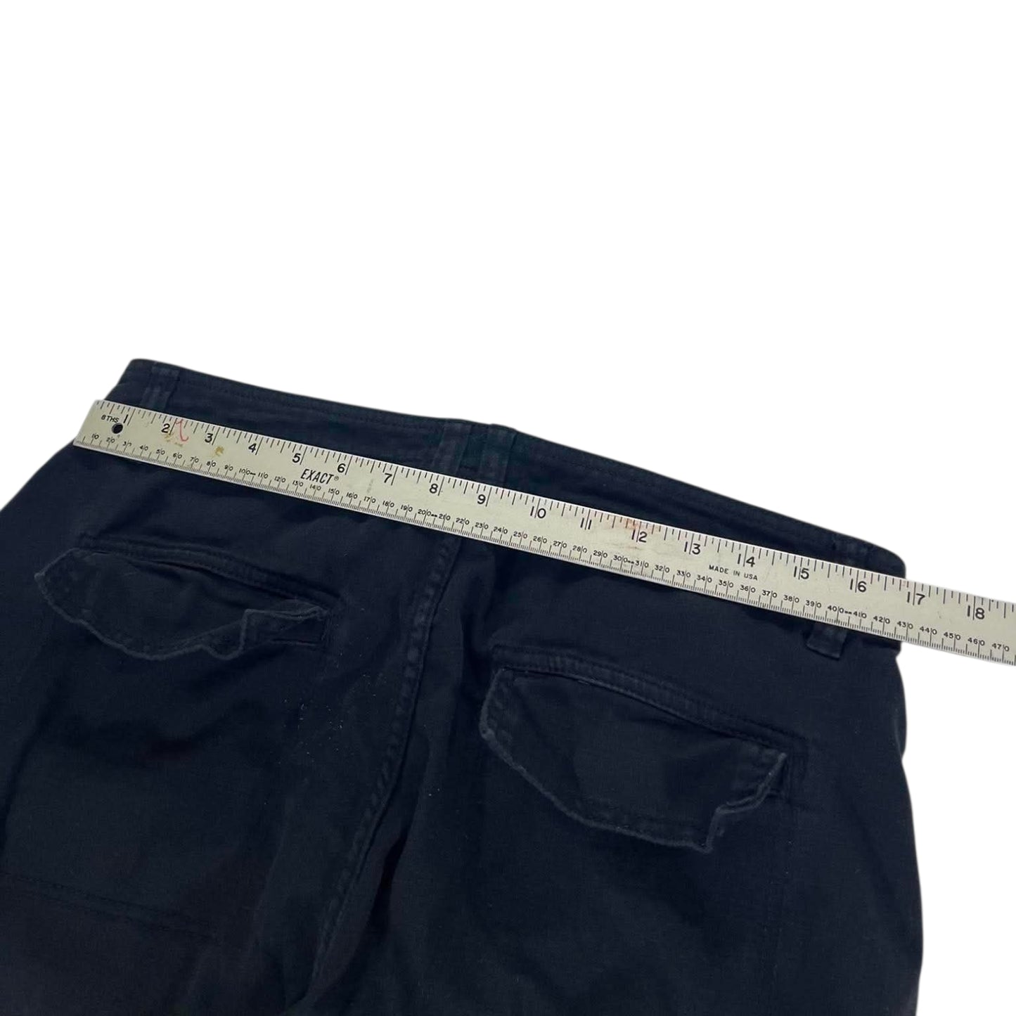 COTTON ON BLACK WIDE LEG CARGO PANTS (34)