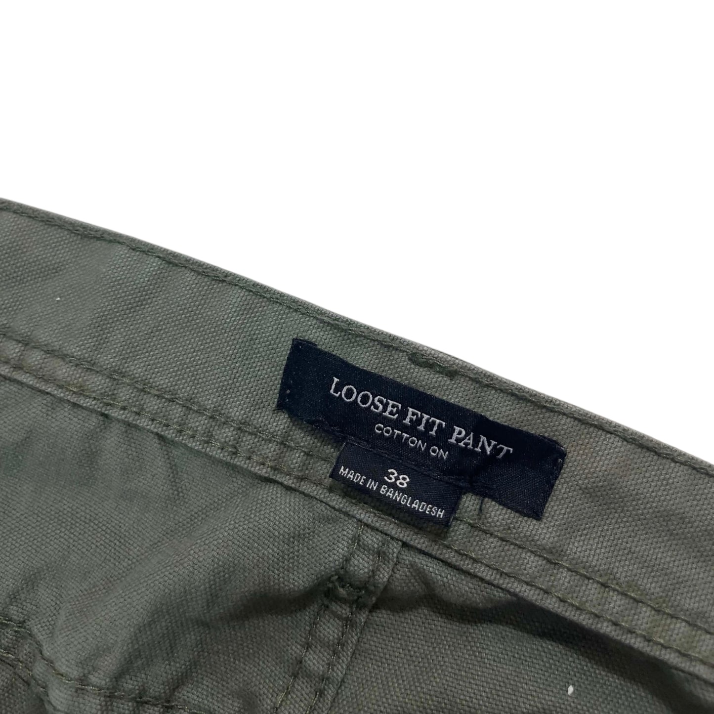 COTTON ON CARPENTER OLIVE PANTS (40")