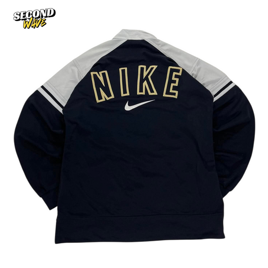 VINTAGE SPELLOUT NIKE QUARTER ZIP TRACK JACKET (M)