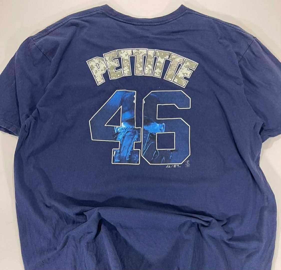 VINTAGE MAJESTIC ATHLETIC MEW YORK YANKEES BLUE T-SHIRT (XXL)