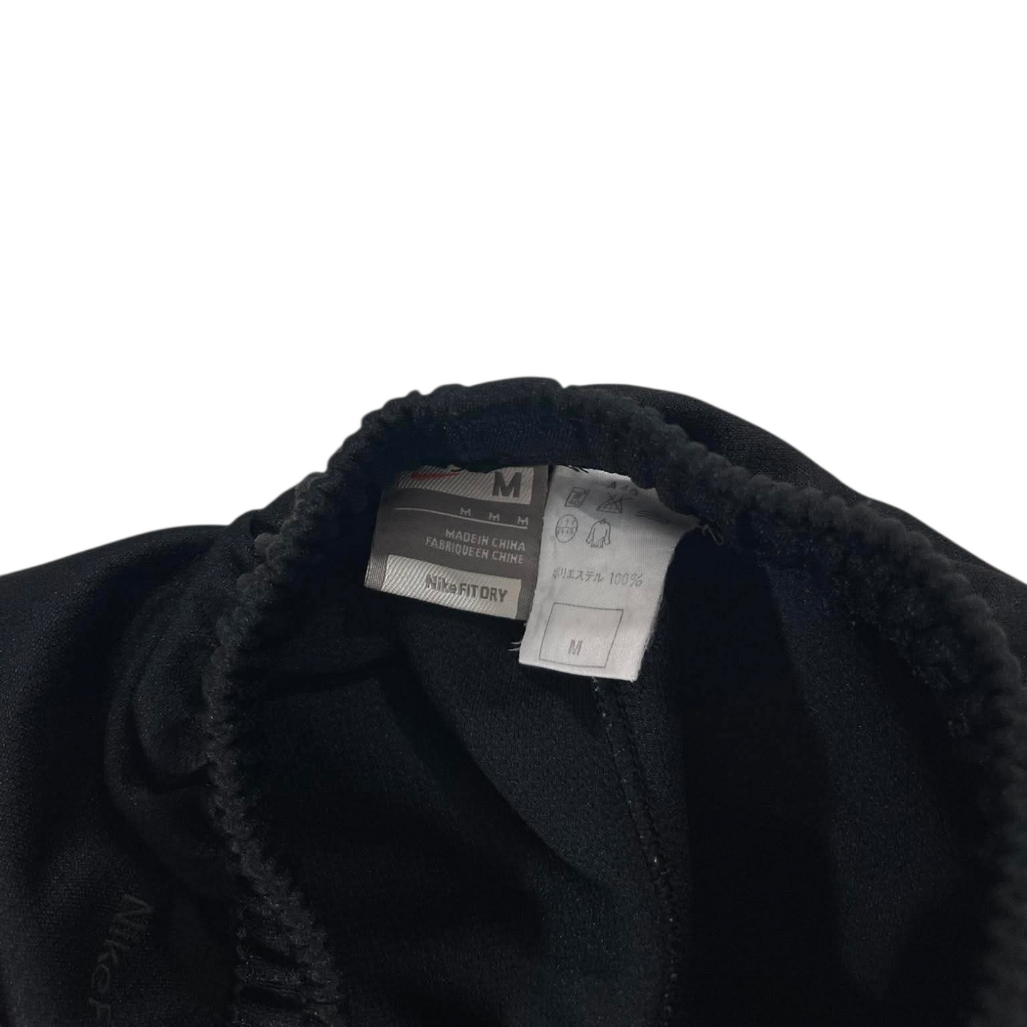 Y2K NIKE BLACK AND WHITE TRACKPANTS (M) ⁵